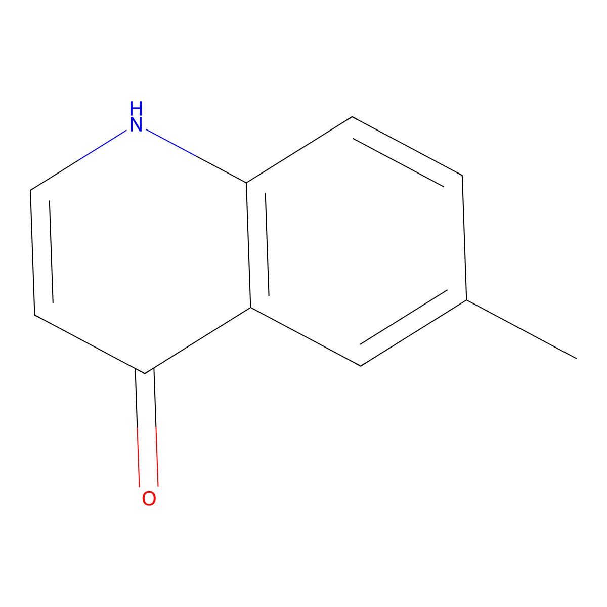 4-Hydroxy-6-methylquinoline molecular structure, CAS 23432-40-8