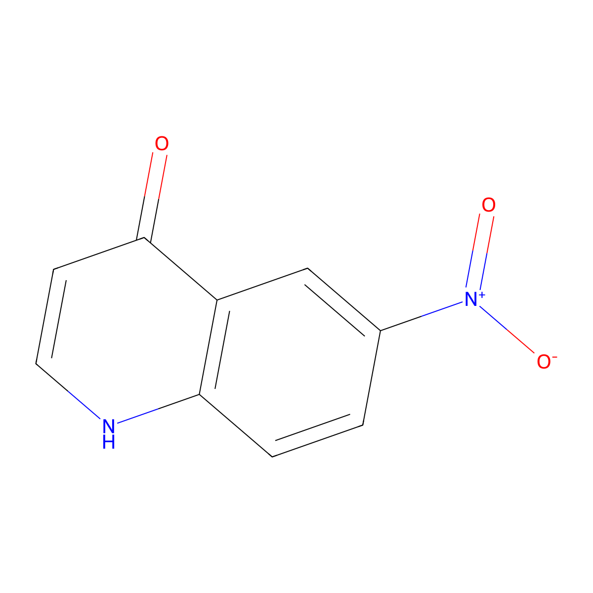 6-Nitroquinolin-4-ol molecular structure, CAS 23432-42-0