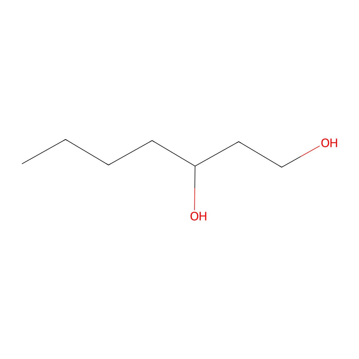 1,3-Heptanediol molecular structure, CAS 23433-04-7