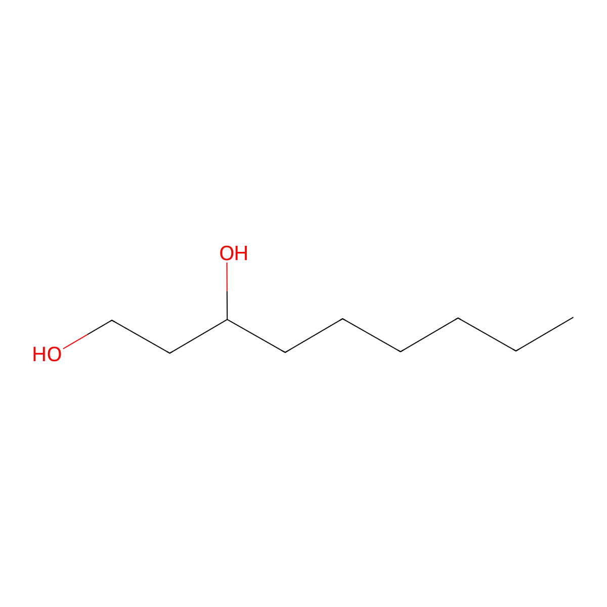 1,3-Nonanediol molecular structure, CAS 23433-07-0