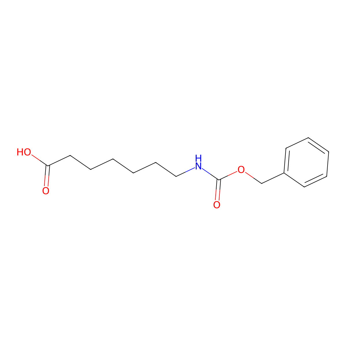 7-{[(Benzyloxy)carbonyl]amino}heptanoic acid molecular structure, CAS 23434-37-9