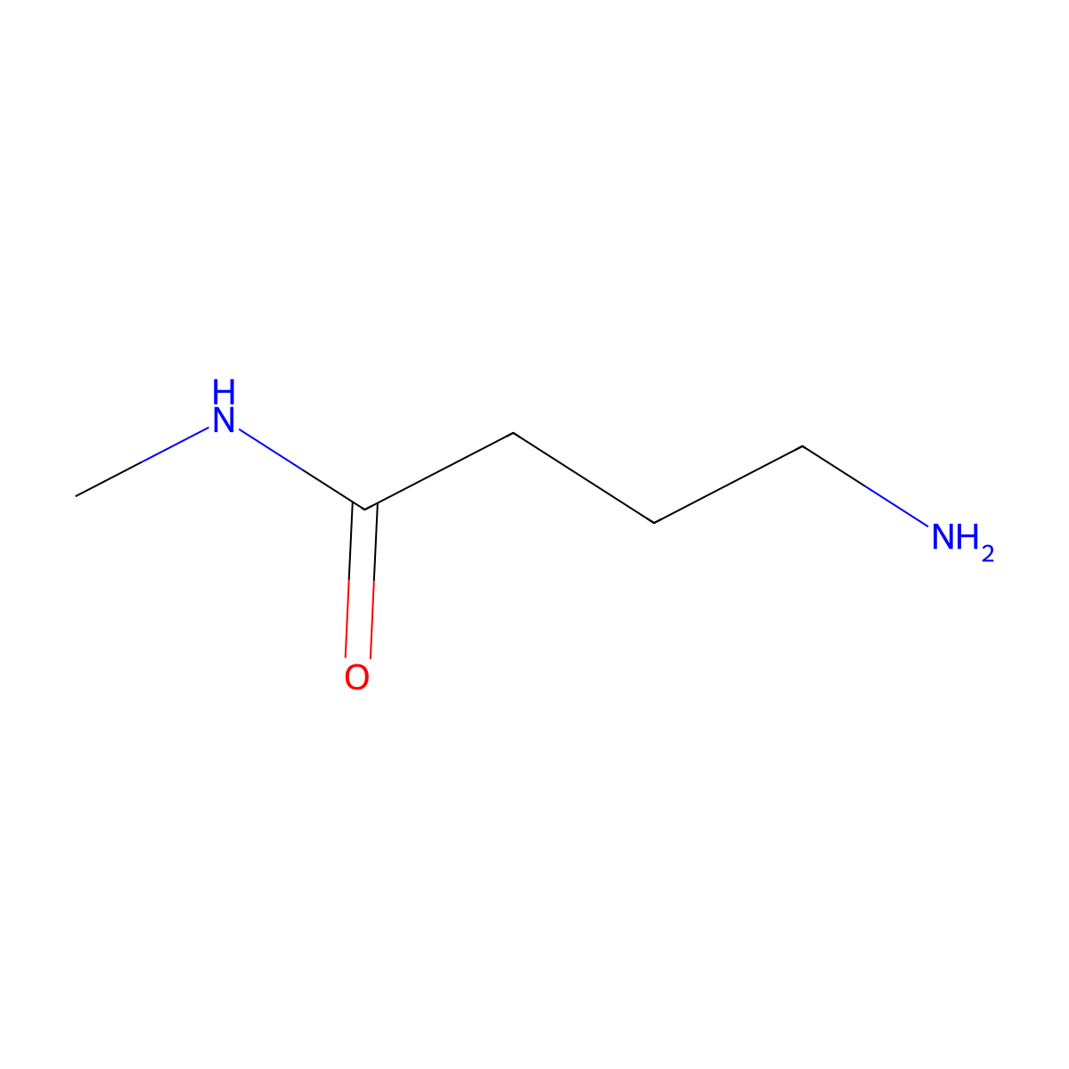 4-amino-N-methylbutanamide molecular structure, CAS 23435-12-3