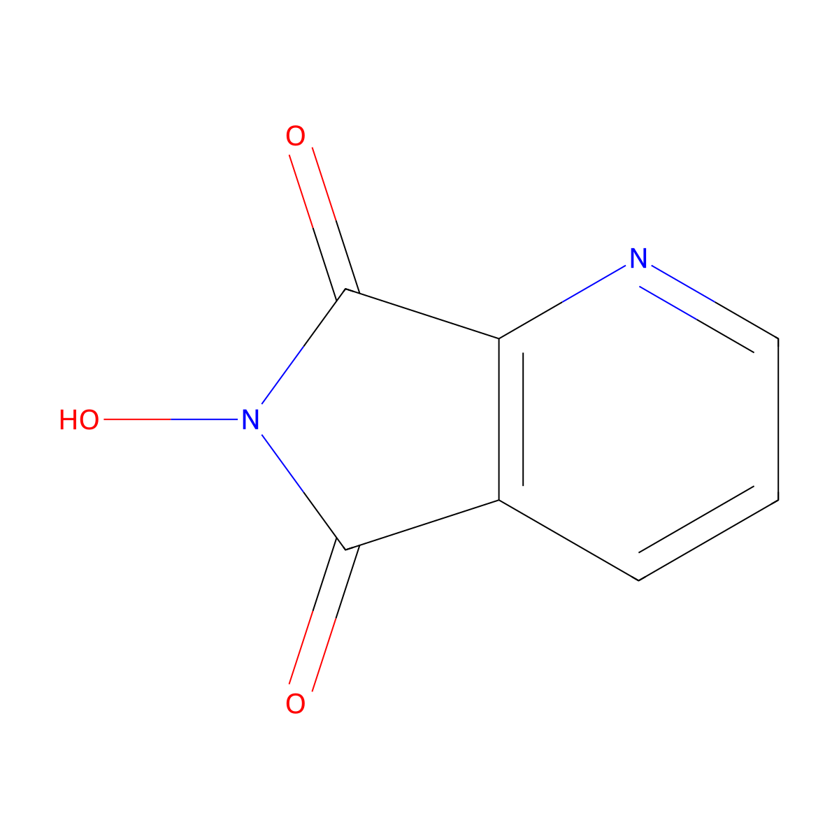 6-Hydroxy-5H-pyrrolo[3,4-b]pyridine-5,7(6H)-dione molecular structure, CAS 23439-87-4