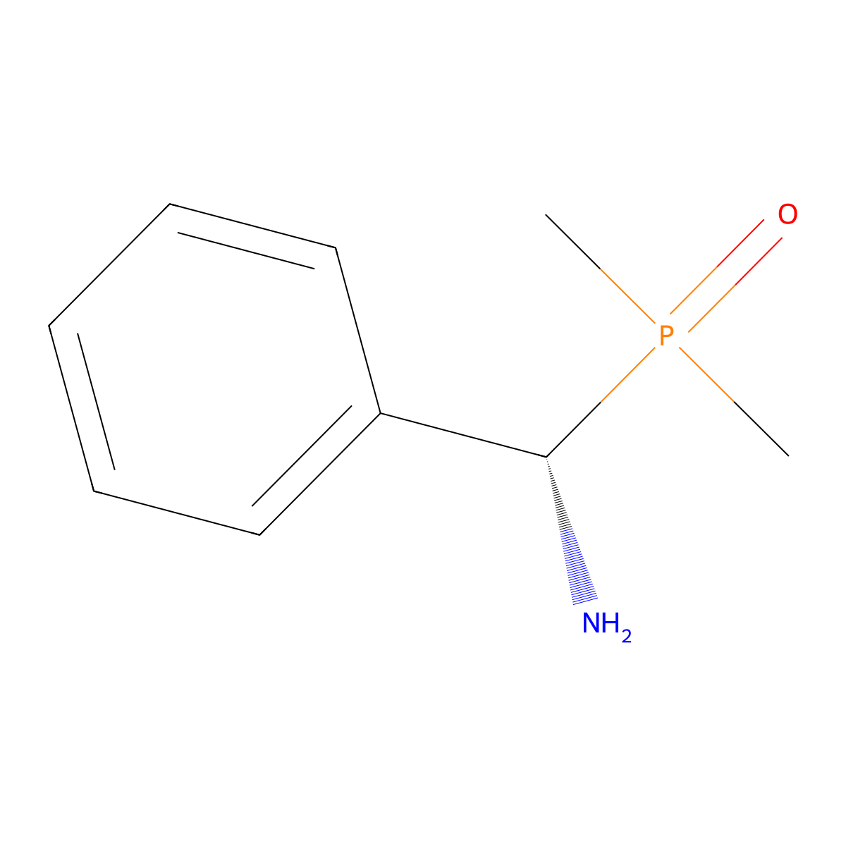 (1S)-1-(dimethylphosphoryl)-1-phenylmethanamine molecular structure, CAS 2343963-88-0