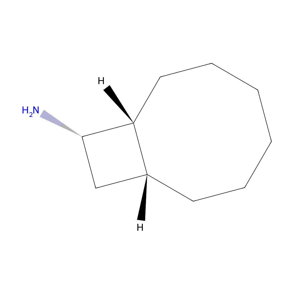 rac-(1R,8R,9S)-bicyclo[6.2.0]decan-9-amine molecular structure, CAS 2343963-91-5