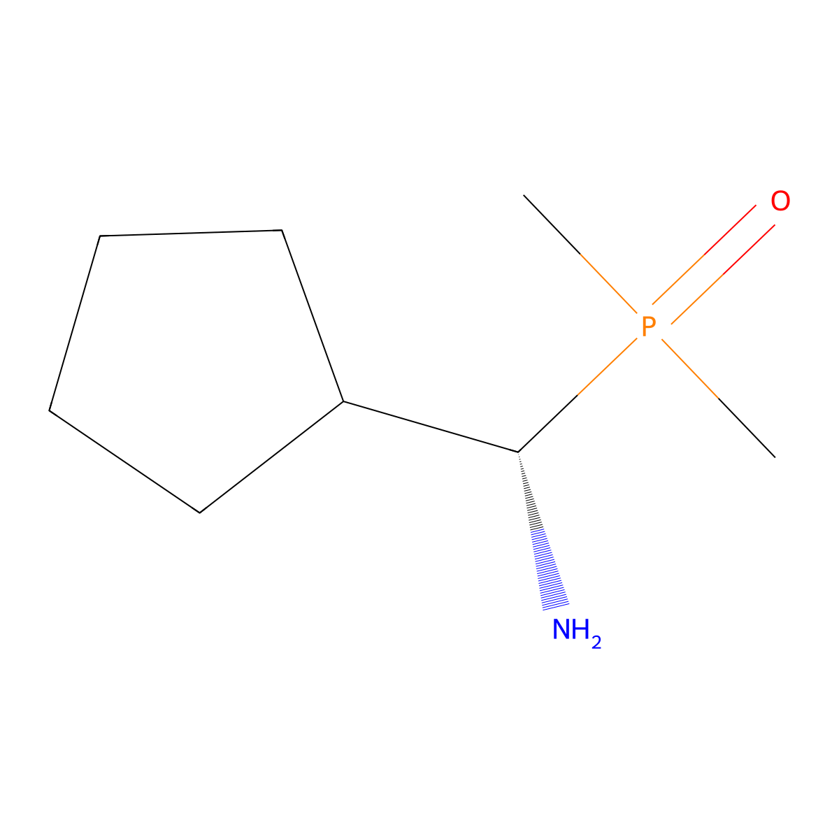 (S)-Cyclopentyl(dimethylphosphoryl)methanamine molecular structure, CAS 2343963-93-7