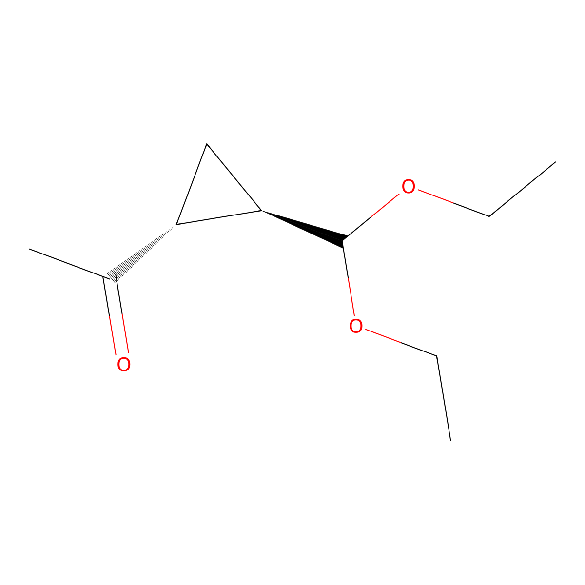 1-[(1R,2R)-2-(Diethoxymethyl)cyclopropyl]ethanone molecular structure, CAS 2343964-01-0