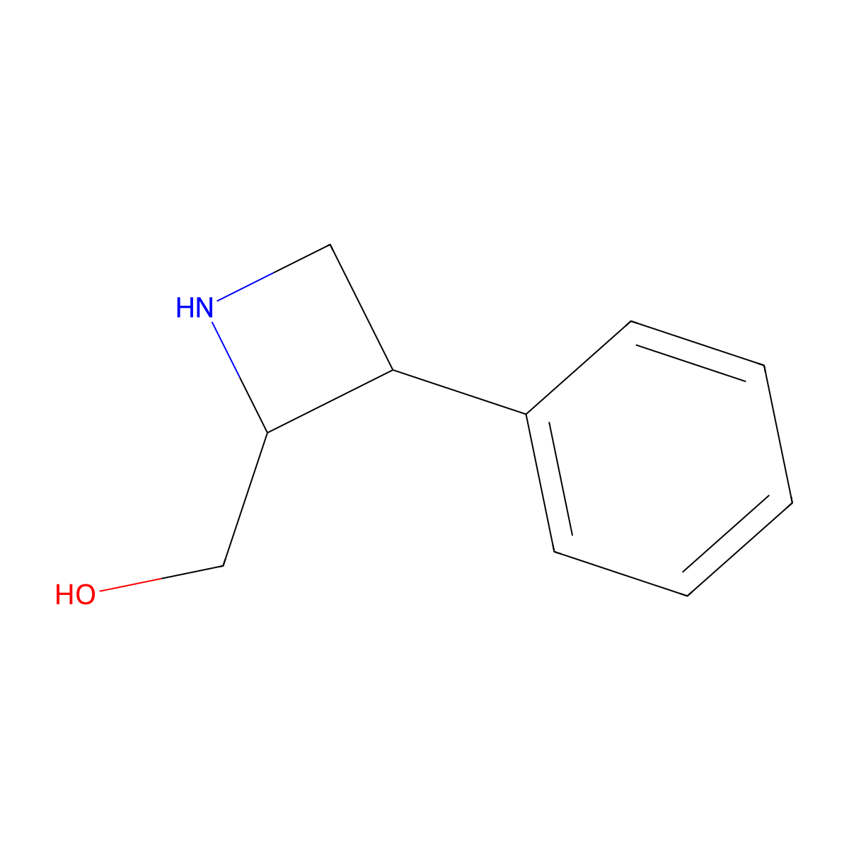 rac-[(2R,3R)-3-phenylazetidin-2-yl]methanol molecular structure, CAS 2343964-03-2