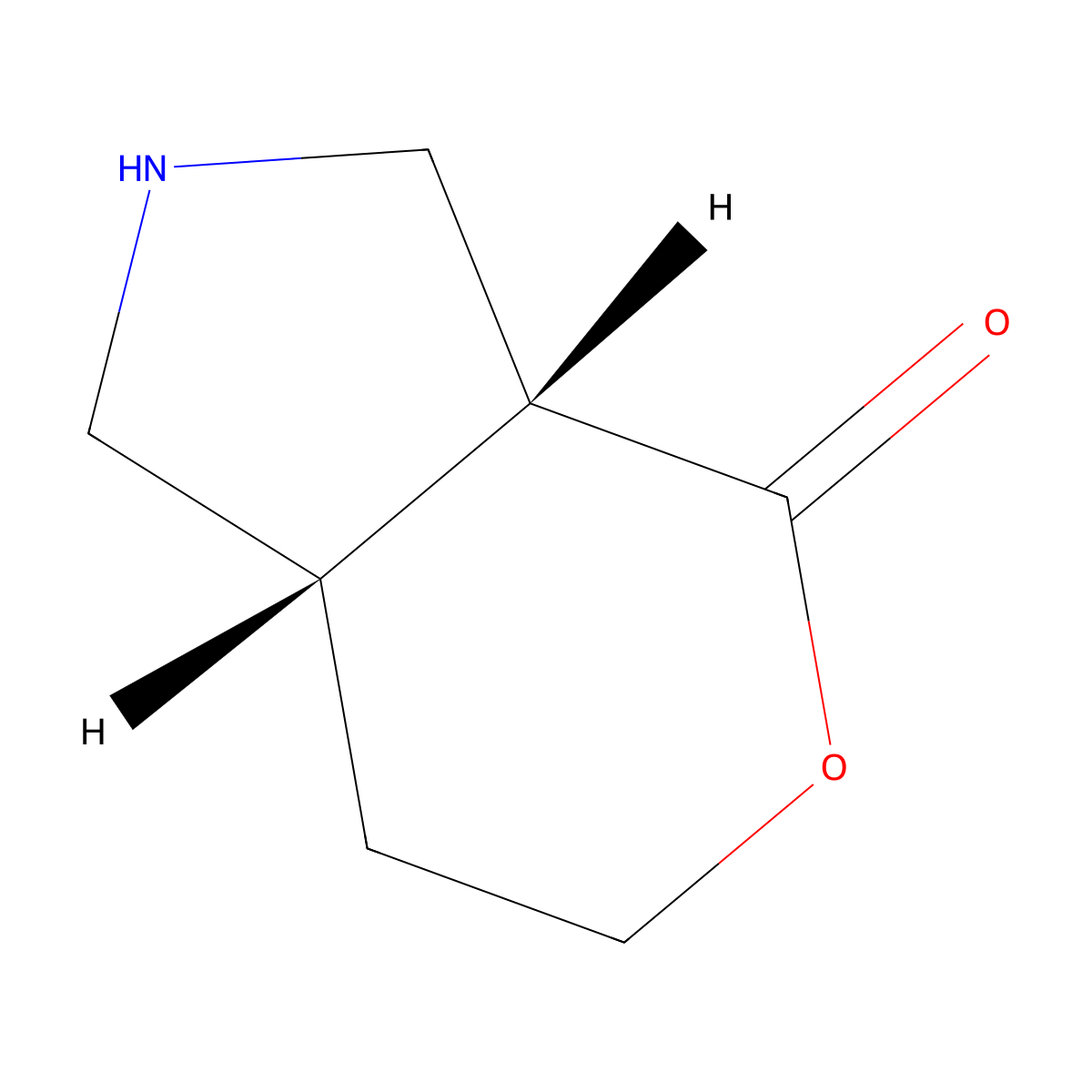 rac-(3aR,7aS)-octahydropyrano[3,4-c]pyrrol-4-one molecular structure, CAS 2343964-16-7