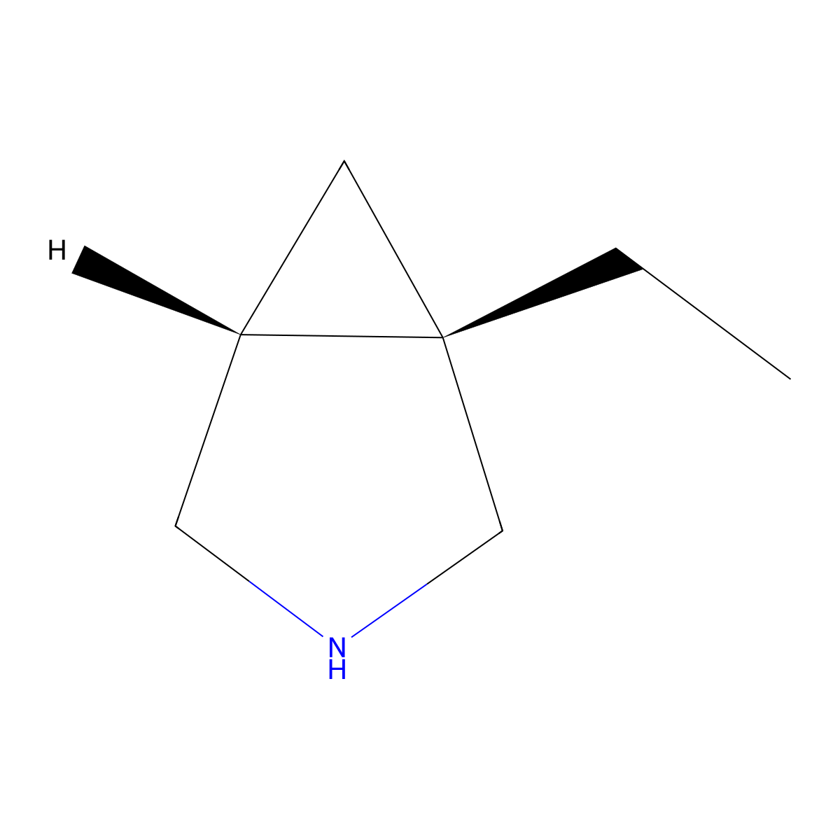 rac-(1R,5S)-1-ethyl-3-azabicyclo[3.1.0]hexane molecular structure, CAS 2343964-20-3