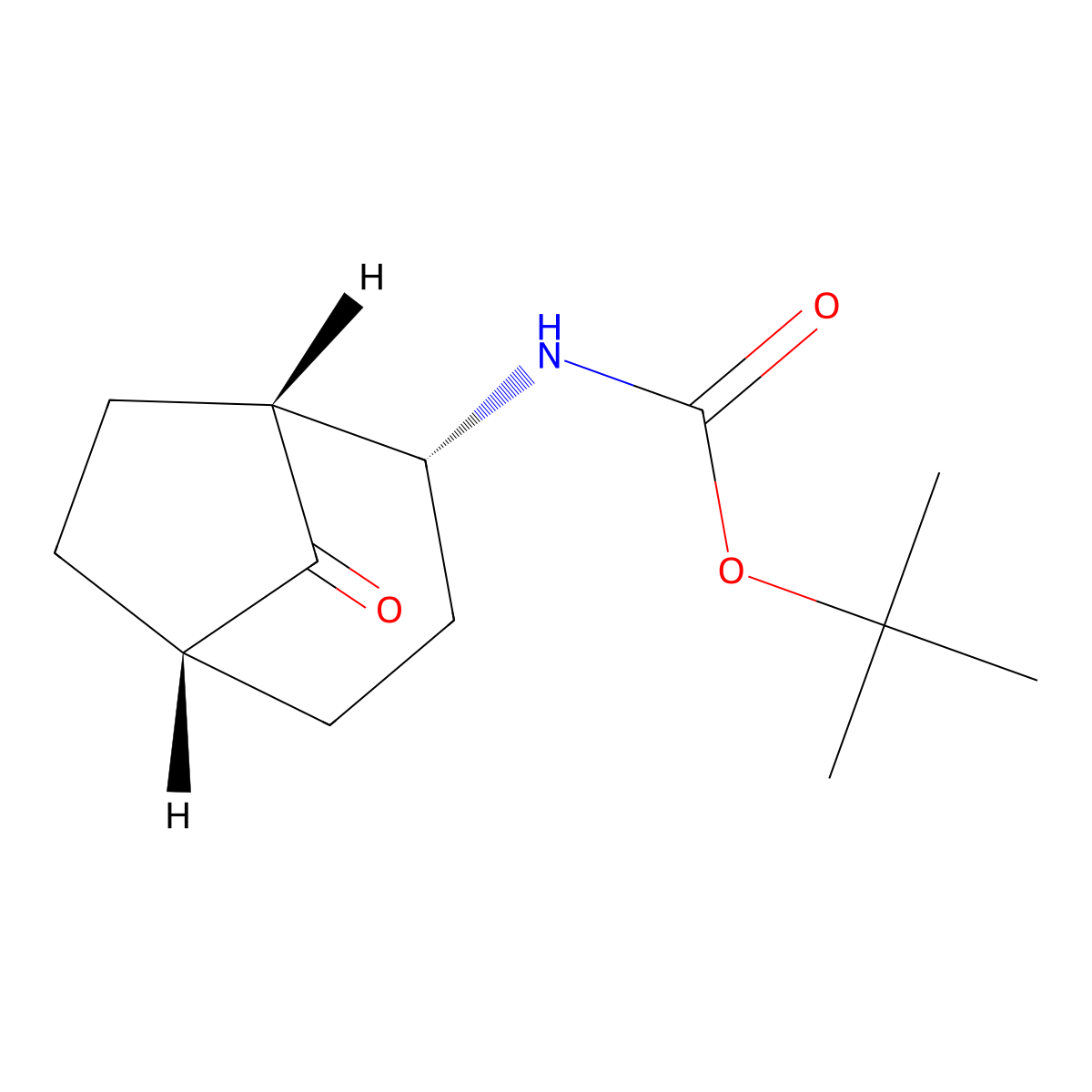 Tert-butyl N-[(1R,2R,5S)-8-oxo-2-bicyclo[3.2.1]octanyl]carbamate molecular structure, CAS 2343964-31-6