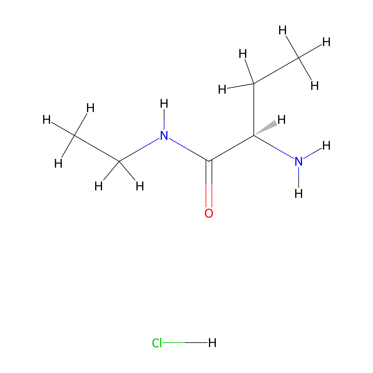 (2R)-2-amino-N-ethylbutanamide hydrochloride molecular structure, CAS 2343964-48-5