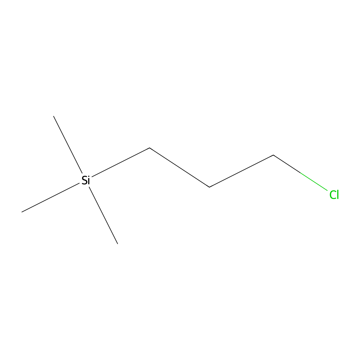 (3-Chloropropyl)trimethylsilane molecular structure, CAS 2344-83-4