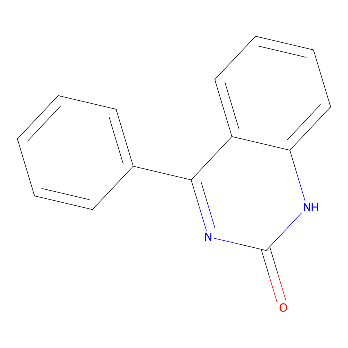 2(1H)-Quinazolinone, 4-phenyl- molecular structure, CAS 23441-75-0