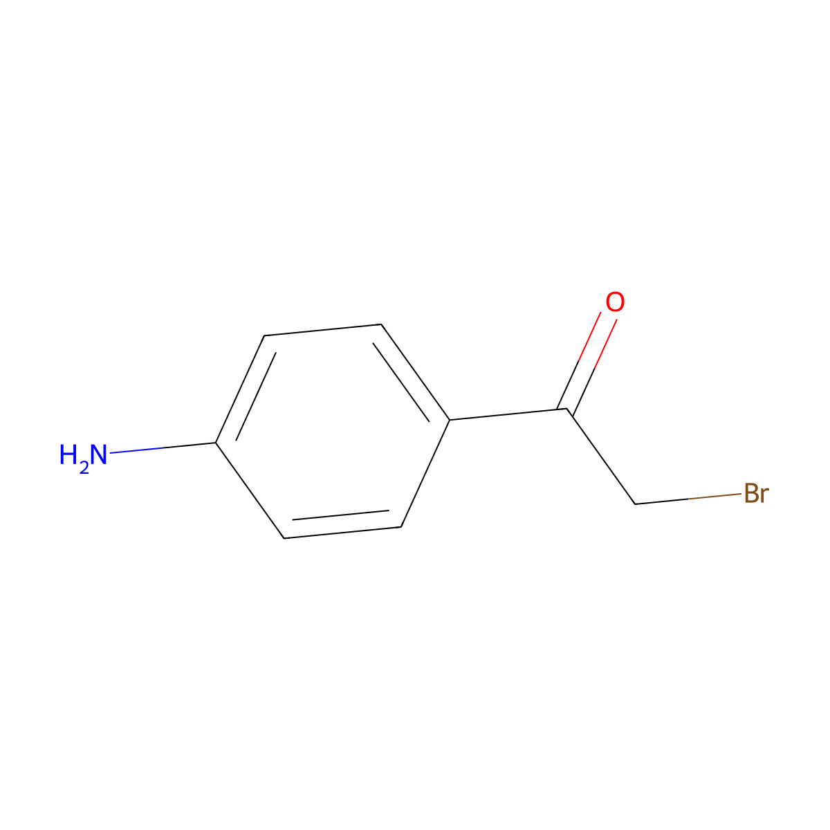 4'-Aminophenacyl bromide molecular structure, CAS 23442-14-0