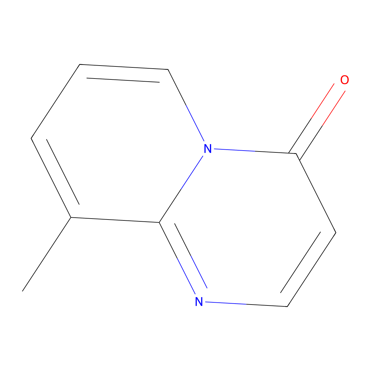 4H-Pyrido[1,2-a]pyrimidin-4-one, 9-methyl molecular structure, CAS 23443-12-1