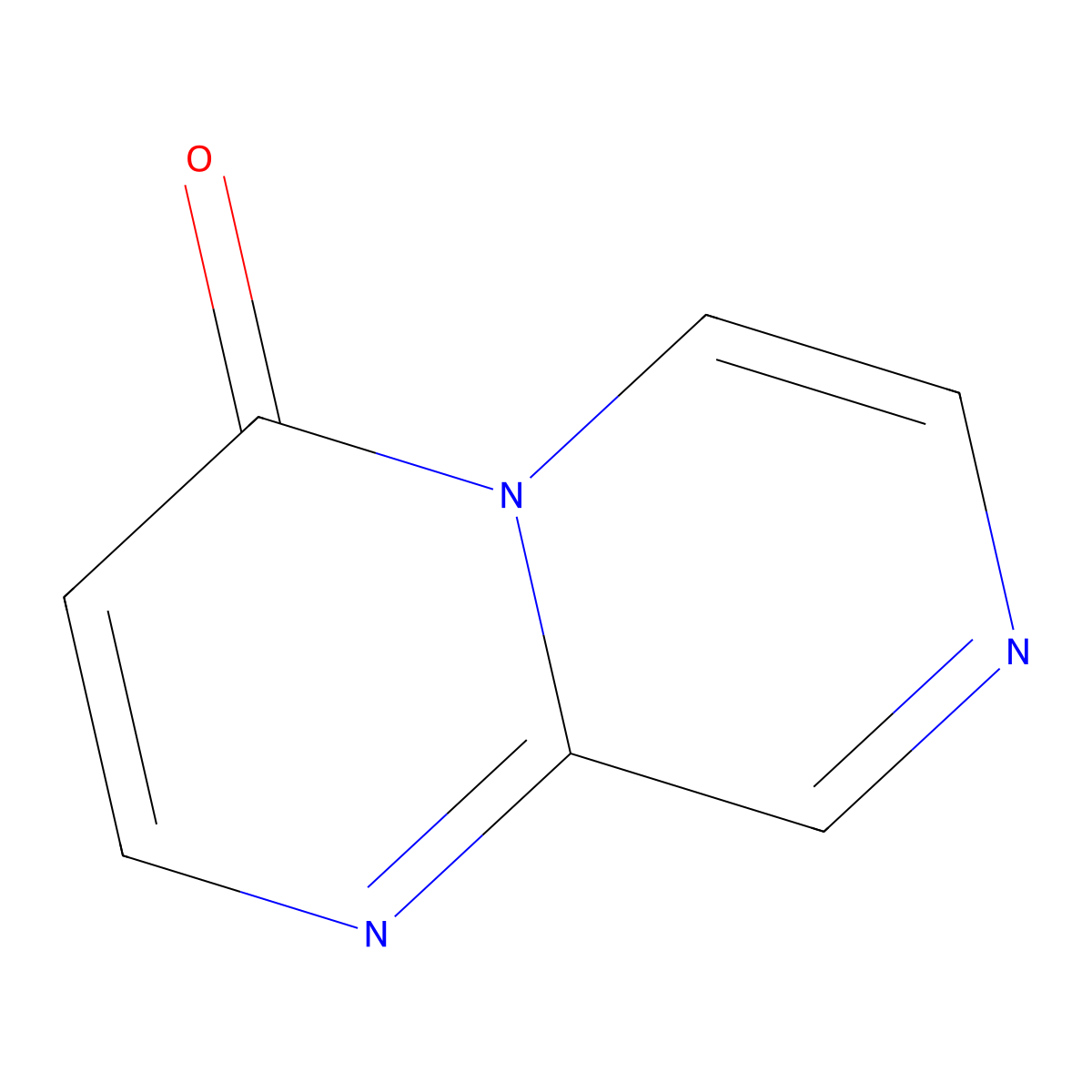 4H-Pyrazino(1,2-a)pyrimidin-4-one molecular structure, CAS 23443-33-6