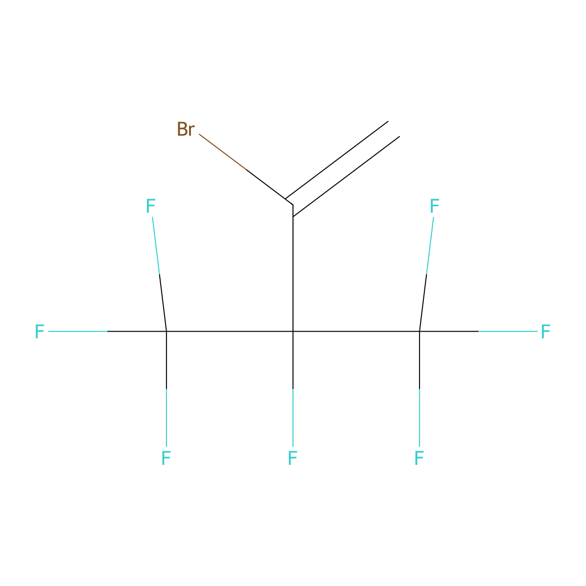 2-Bromo-3,4,4,4-tetrafluoro-3-(trifluoromethyl)but-1-ene molecular structure, CAS 234443-24-4