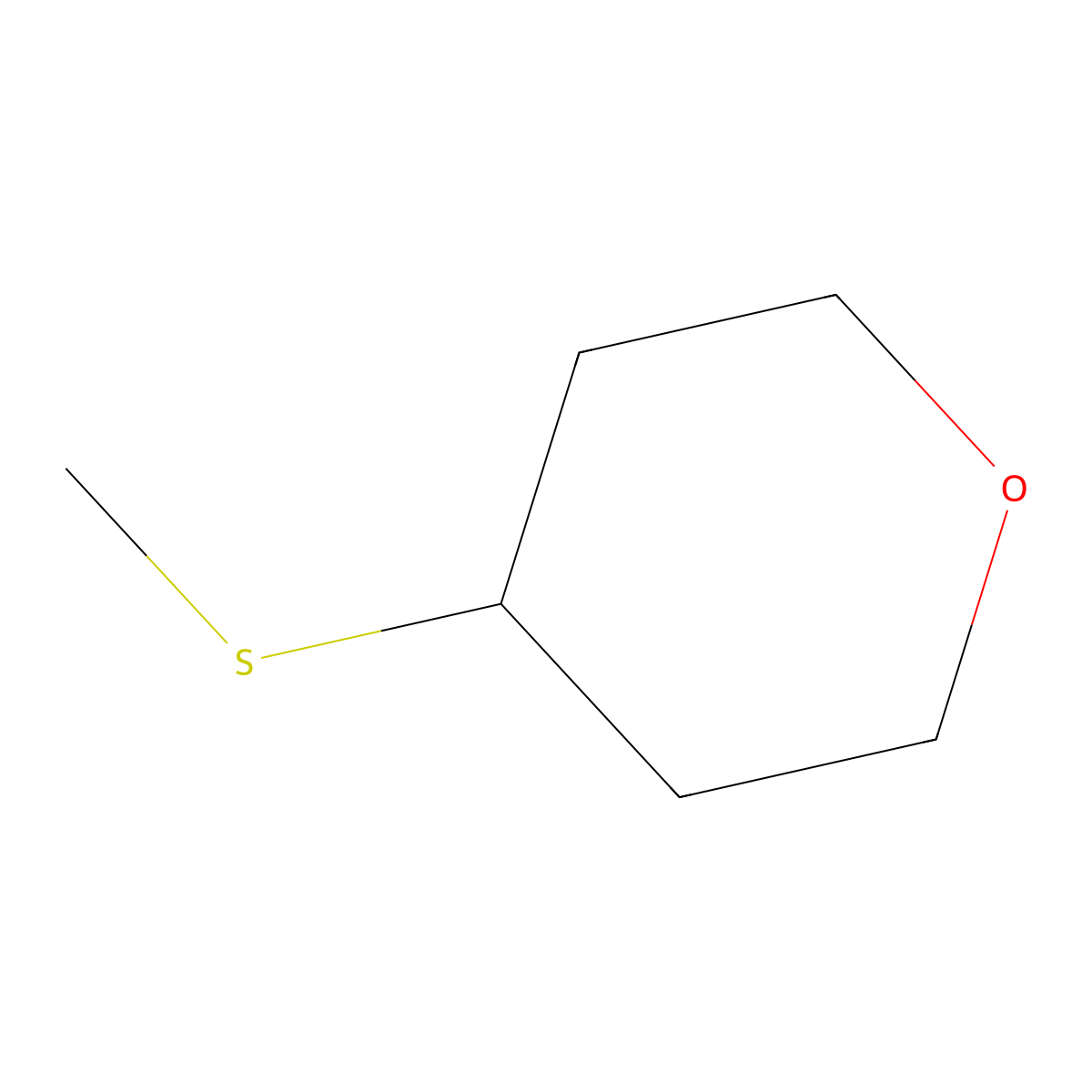 4-(Methylsulfanyl)oxane molecular structure, CAS 234444-74-7