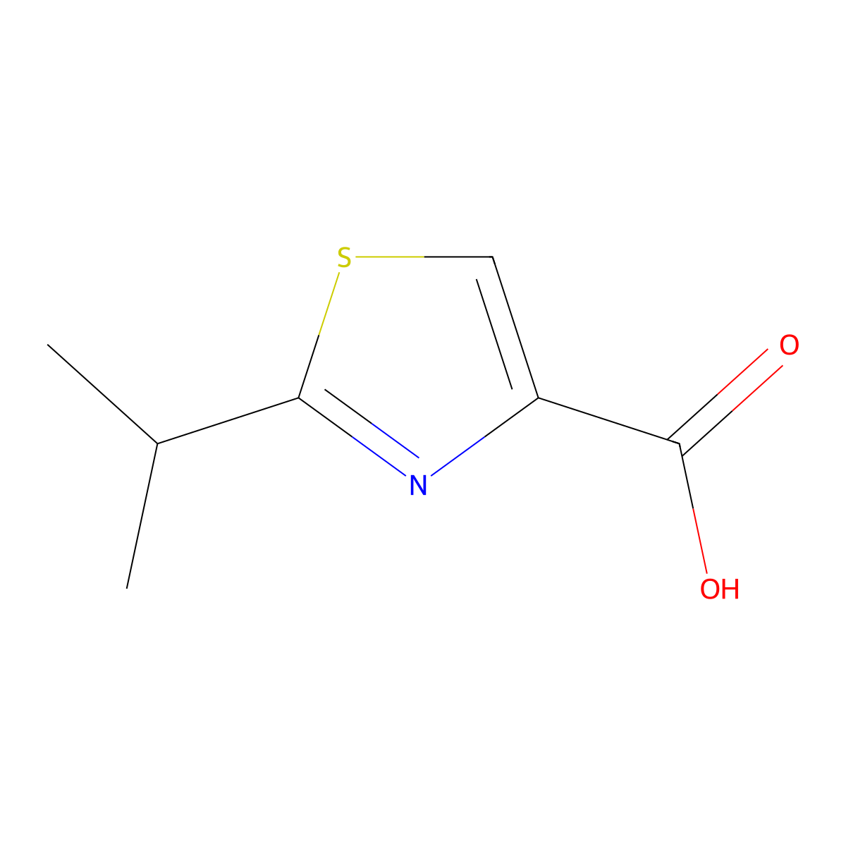 2-(Propan-2-yl)-1,3-thiazole-4-carboxylic acid molecular structure, CAS 234445-61-5