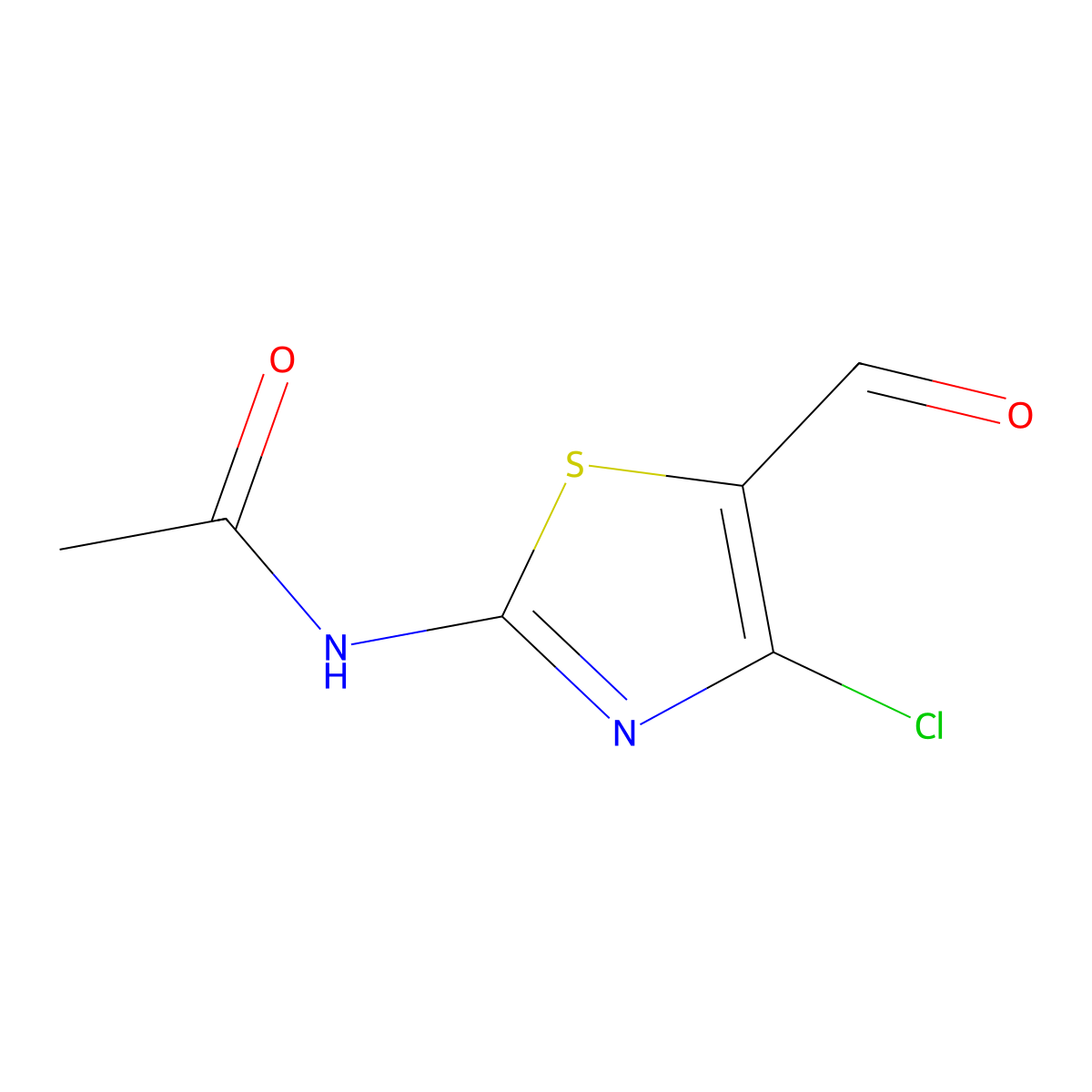 N-(4-Chloro-5-formyl-2-thiazolyl)acetamide molecular structure, CAS 234450-60-3