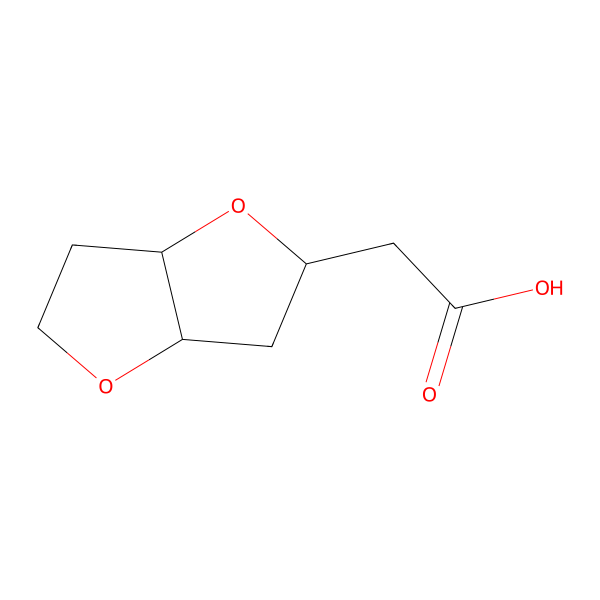 2-{Hexahydrofuro[3,2-b]furan-2-yl}aceticacid molecular structure, CAS 2344678-33-5