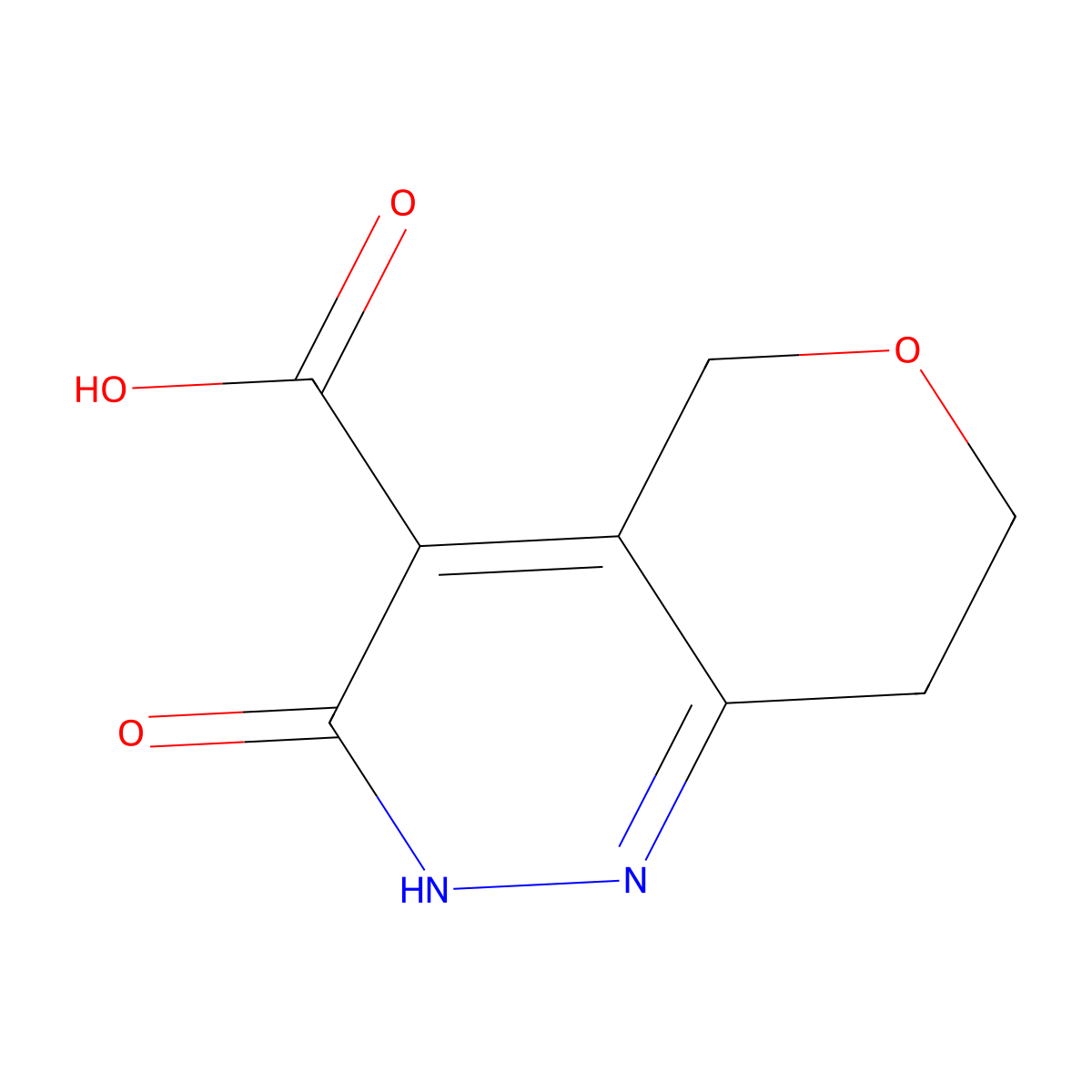 3-Oxo-2,5,7,8-tetrahydropyrano[4,3-c]pyridazine-4-carboxylic acid molecular structure, CAS 2344678-44-8