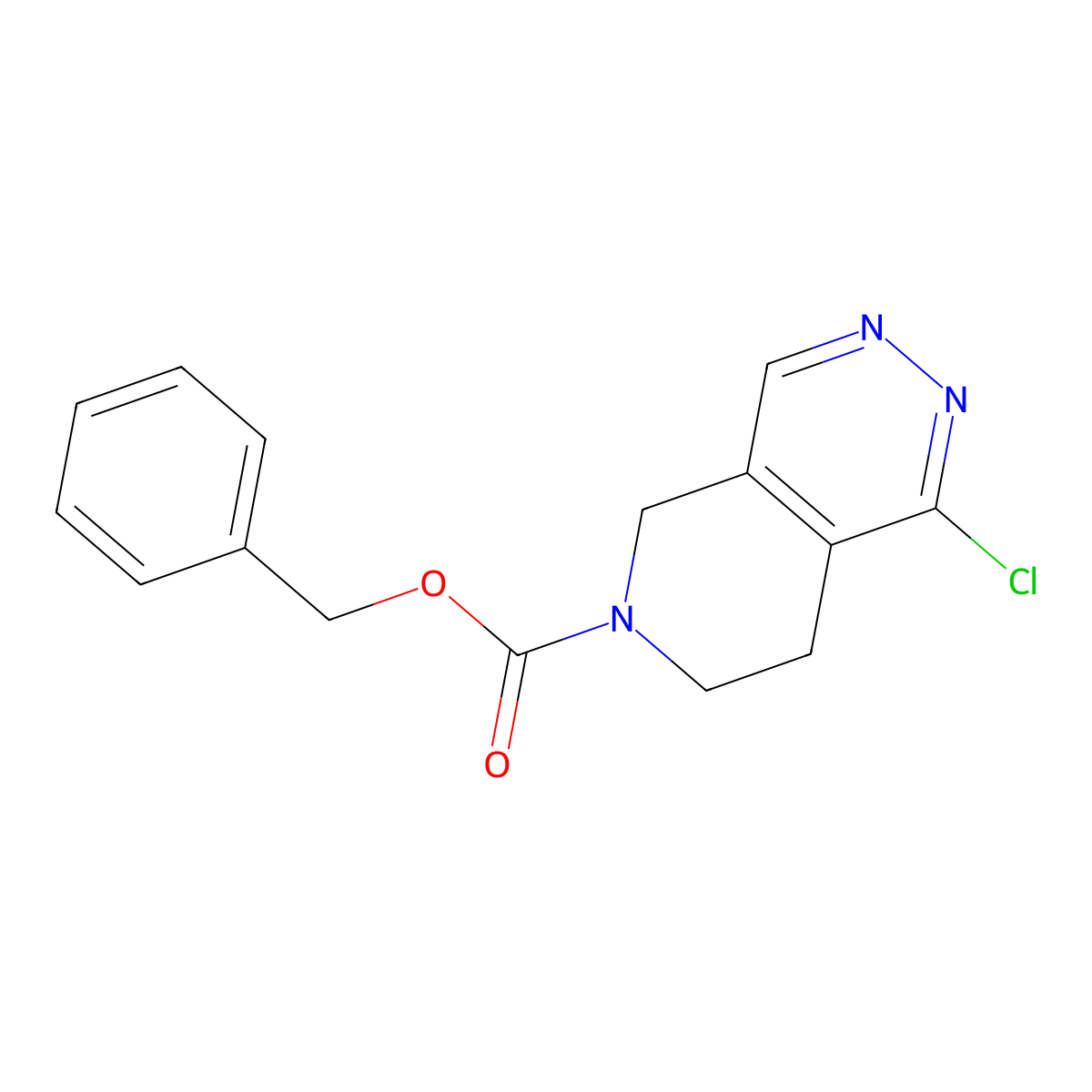 benzyl 1-chloro-5H,6H,7H,8H-pyrido[3,4-d]pyridazine-6-carboxylate molecular structure, CAS 2344678-48-2
