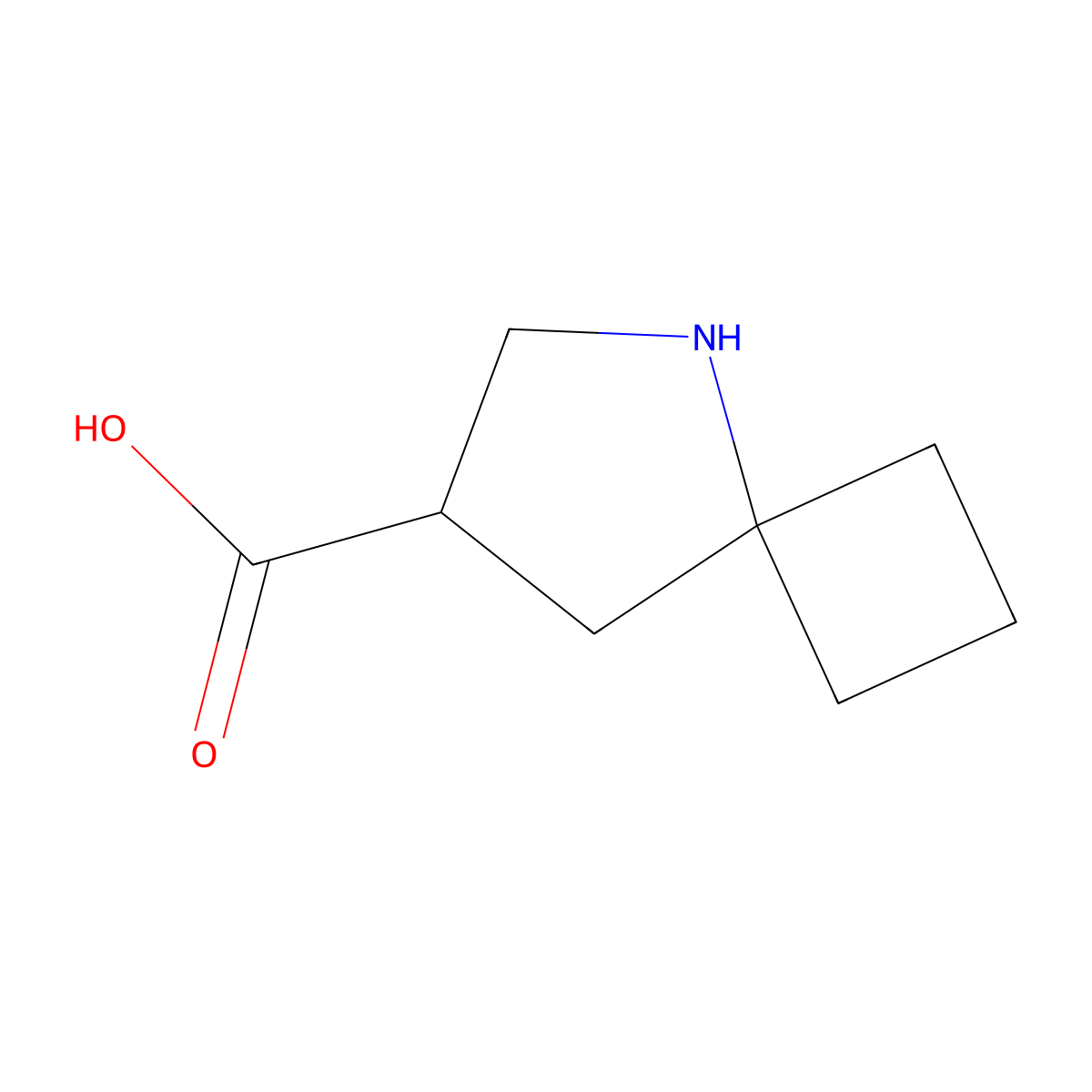 5-Azaspiro[3.4]octane-7-carboxylic acid molecular structure, CAS 2344678-75-5
