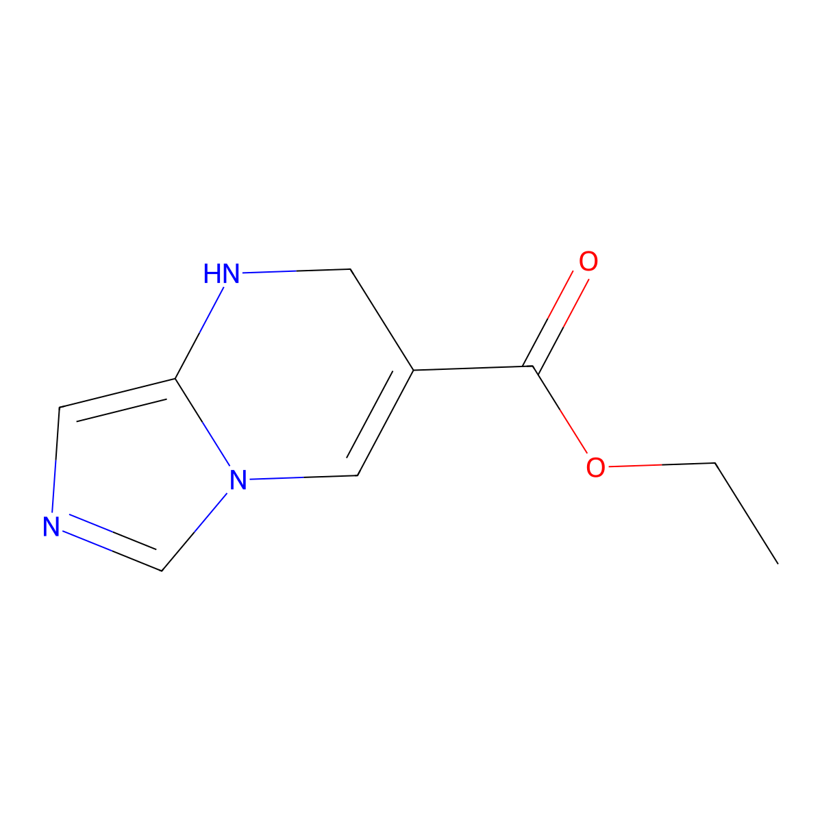 ethyl 1H,2H-imidazo[1,5-a]pyrimidine-3-carboxylate molecular structure, CAS 2344678-81-3