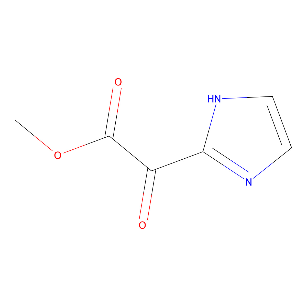 methyl 2-(1H-imidazol-2-yl)-2-oxoacetate molecular structure, CAS 2344678-84-6