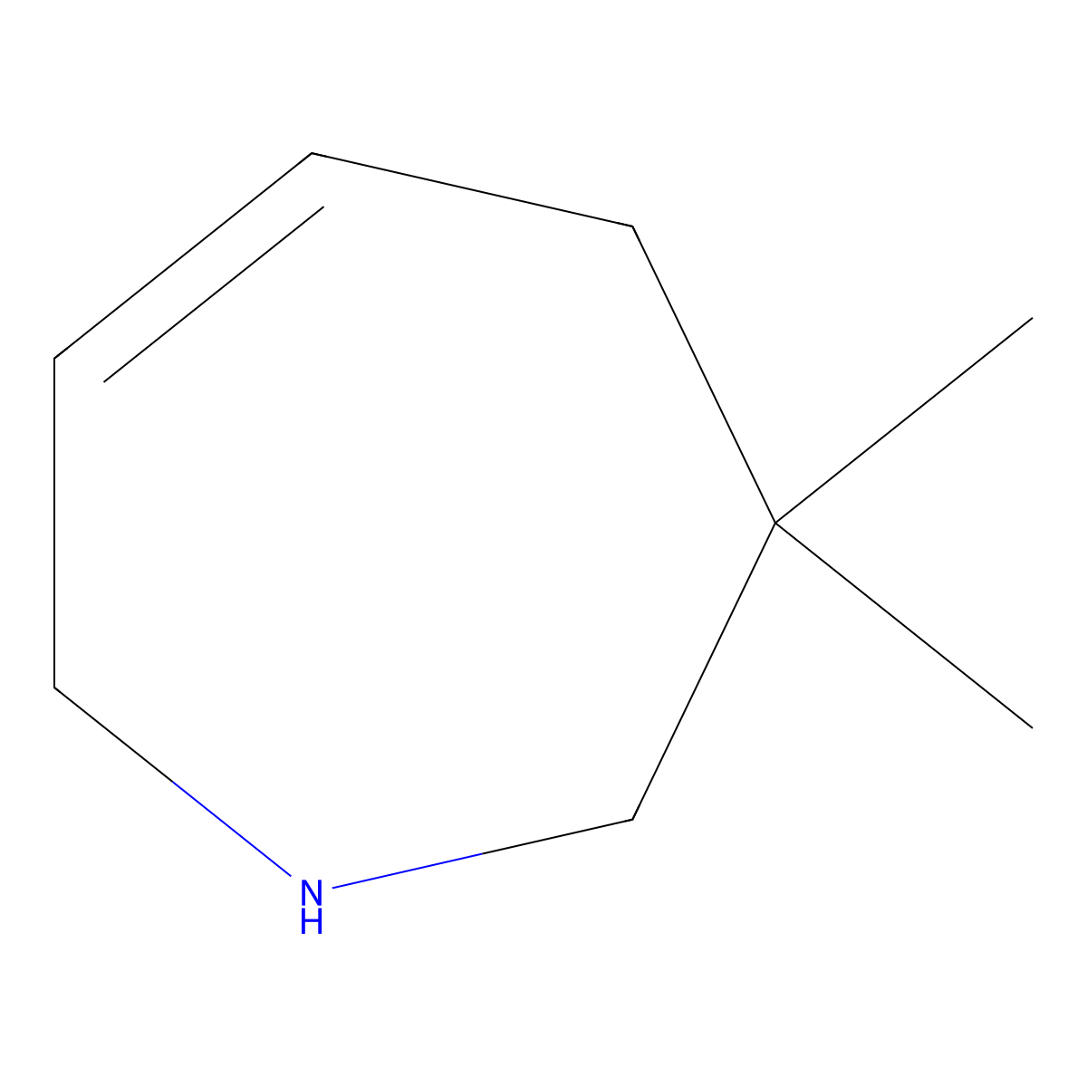 3,3-dimethyl-2,3,4,7-tetrahydro-1H-azepine molecular structure, CAS 2344678-85-7