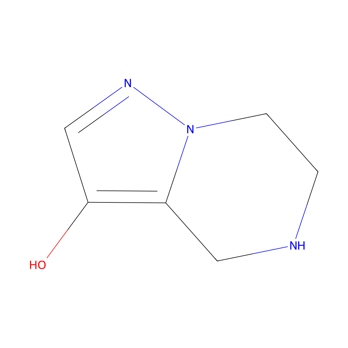 4H,5H,6H,7H-pyrazolo[1,5-a]pyrazin-3-ol molecular structure, CAS 2344679-04-3