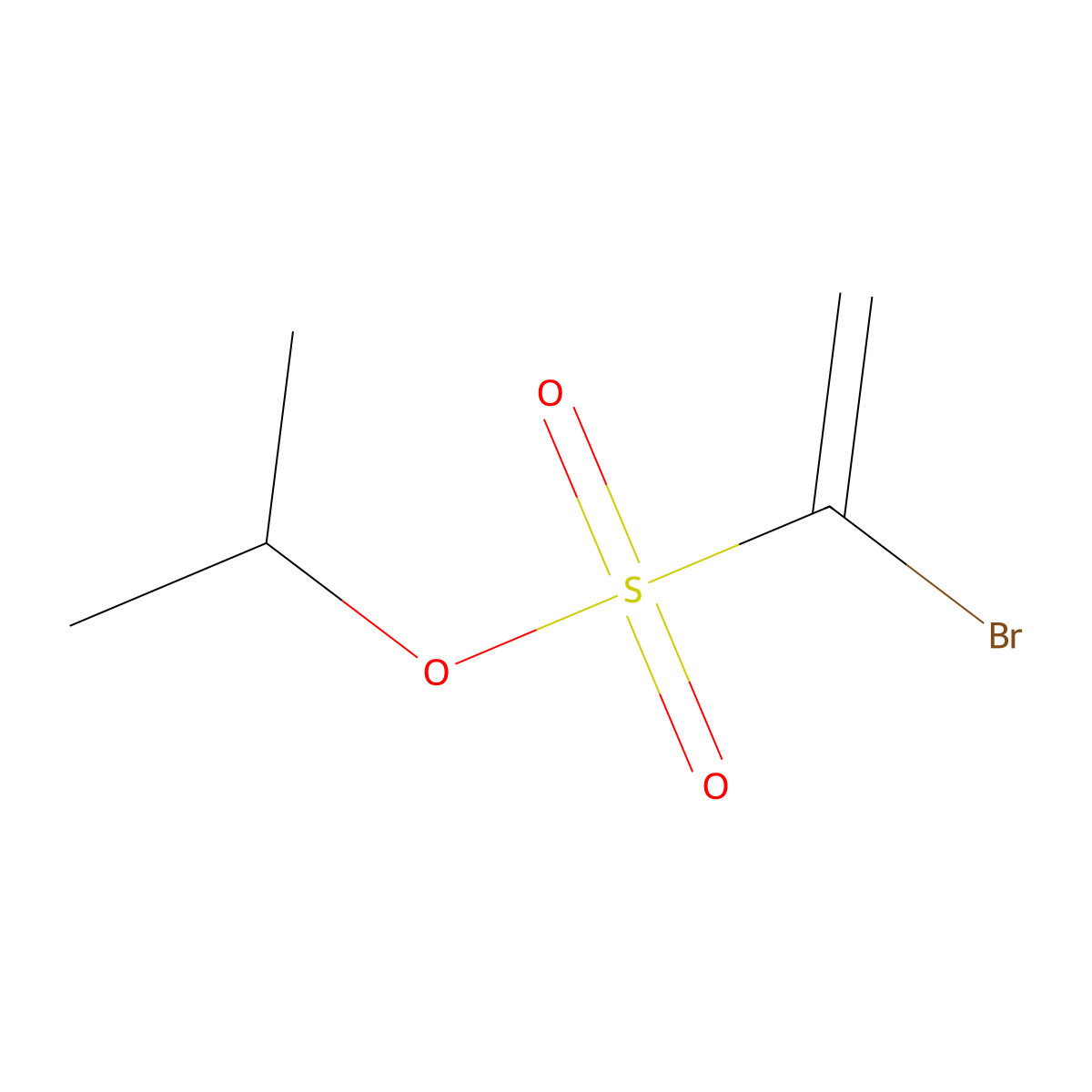 Propan-2-yl 1-bromoethene-1-sulfonate molecular structure, CAS 2344679-21-4