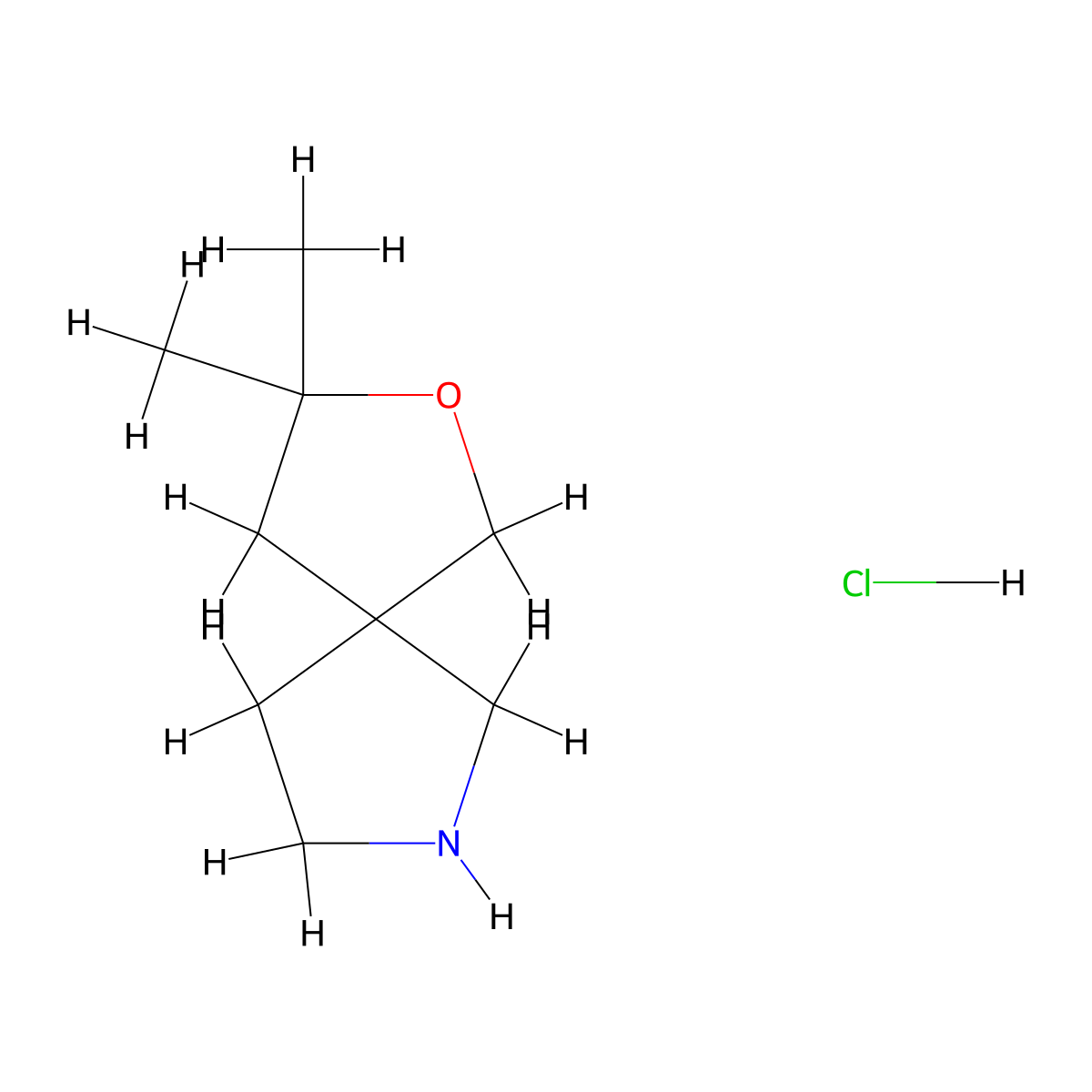 3,3-Dimethyl-2-oxa-7-azaspiro[4.4]nonane hydrochloride molecular structure, CAS 2344679-26-9