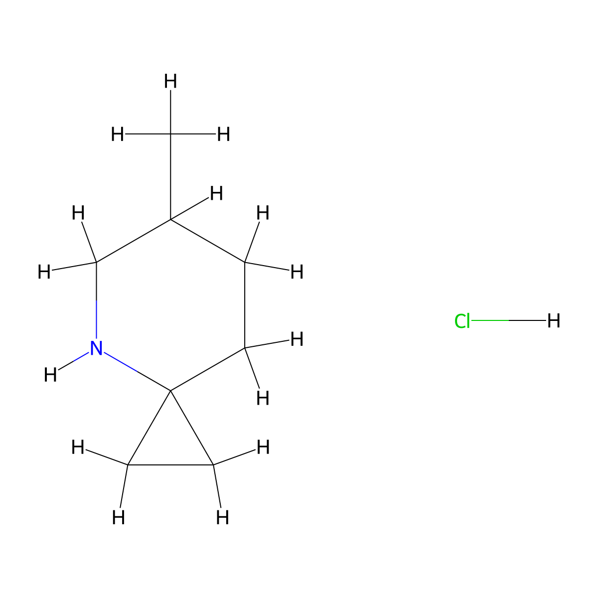 6-Methyl-4-azaspiro[2.5]octane hydrochloride molecular structure, CAS 2344679-39-4