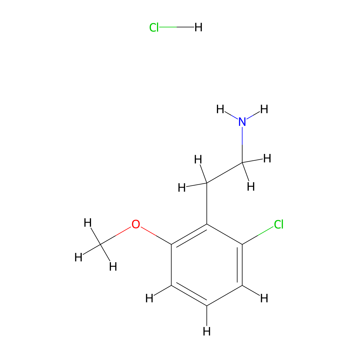 2-(2-Chloro-6-methoxyphenyl)ethanamine;hydrochloride molecular structure, CAS 2344679-64-5