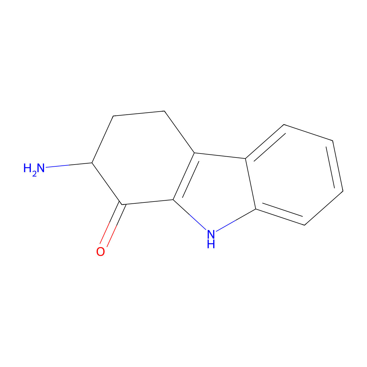 2-amino-2,3,4,9-tetrahydro-1H-carbazol-1-one molecular structure, CAS 2344679-65-6