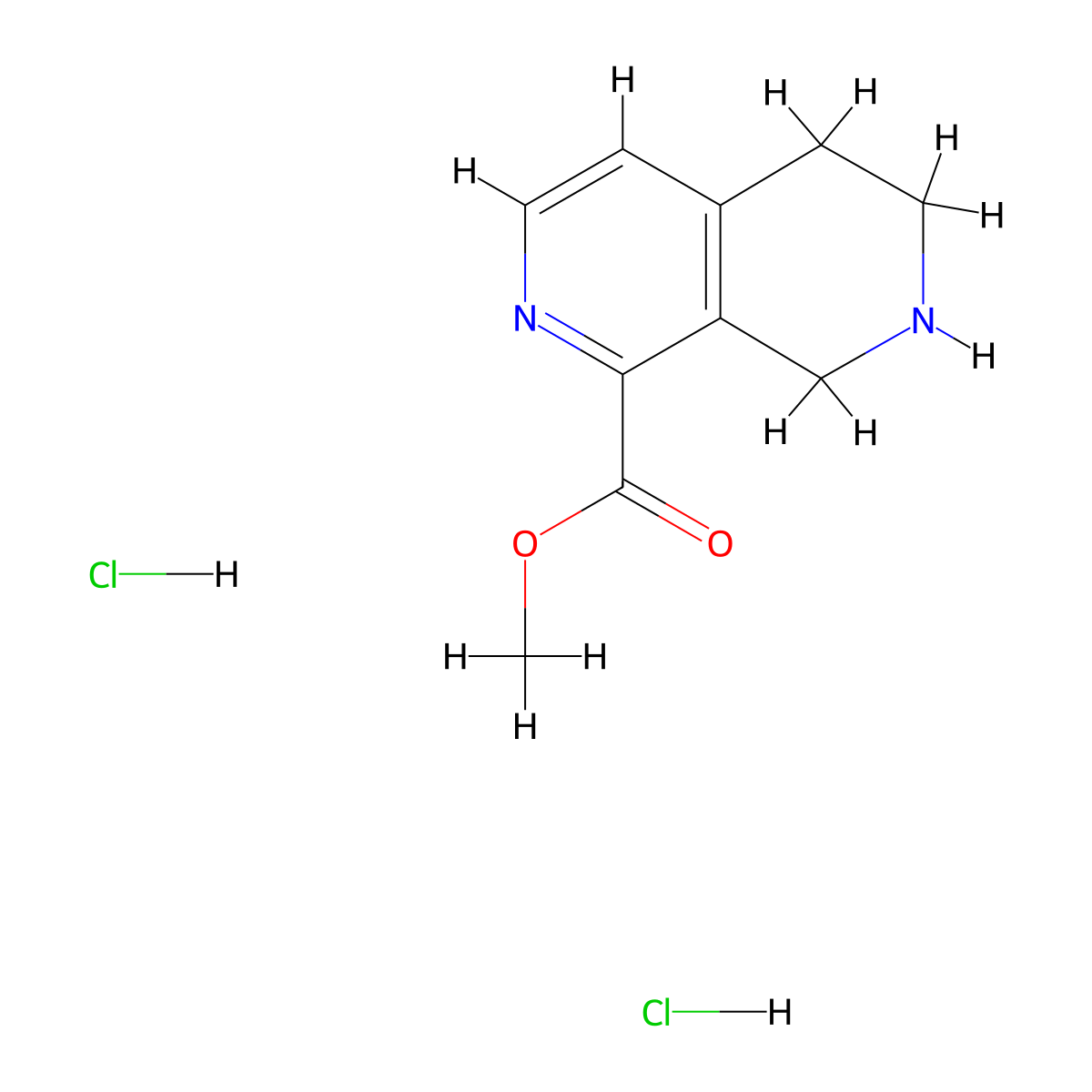 Methyl5,6,7,8-tetrahydro-2,7-naphthyridine-1-carboxylatedihydrochloride molecular structure, CAS 2344679-73-6