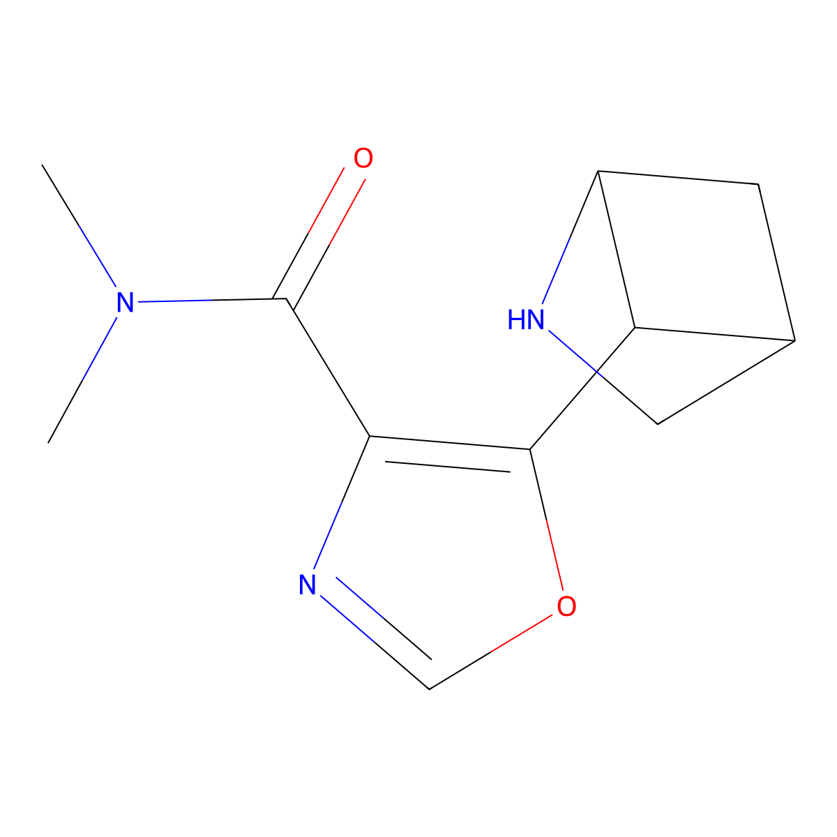 5-{2-azabicyclo[2.1.1]hexan-5-yl}-N,N-dimethyl-1,3-oxazole-4-carboxamide molecular structure, CAS 2344680-09-5