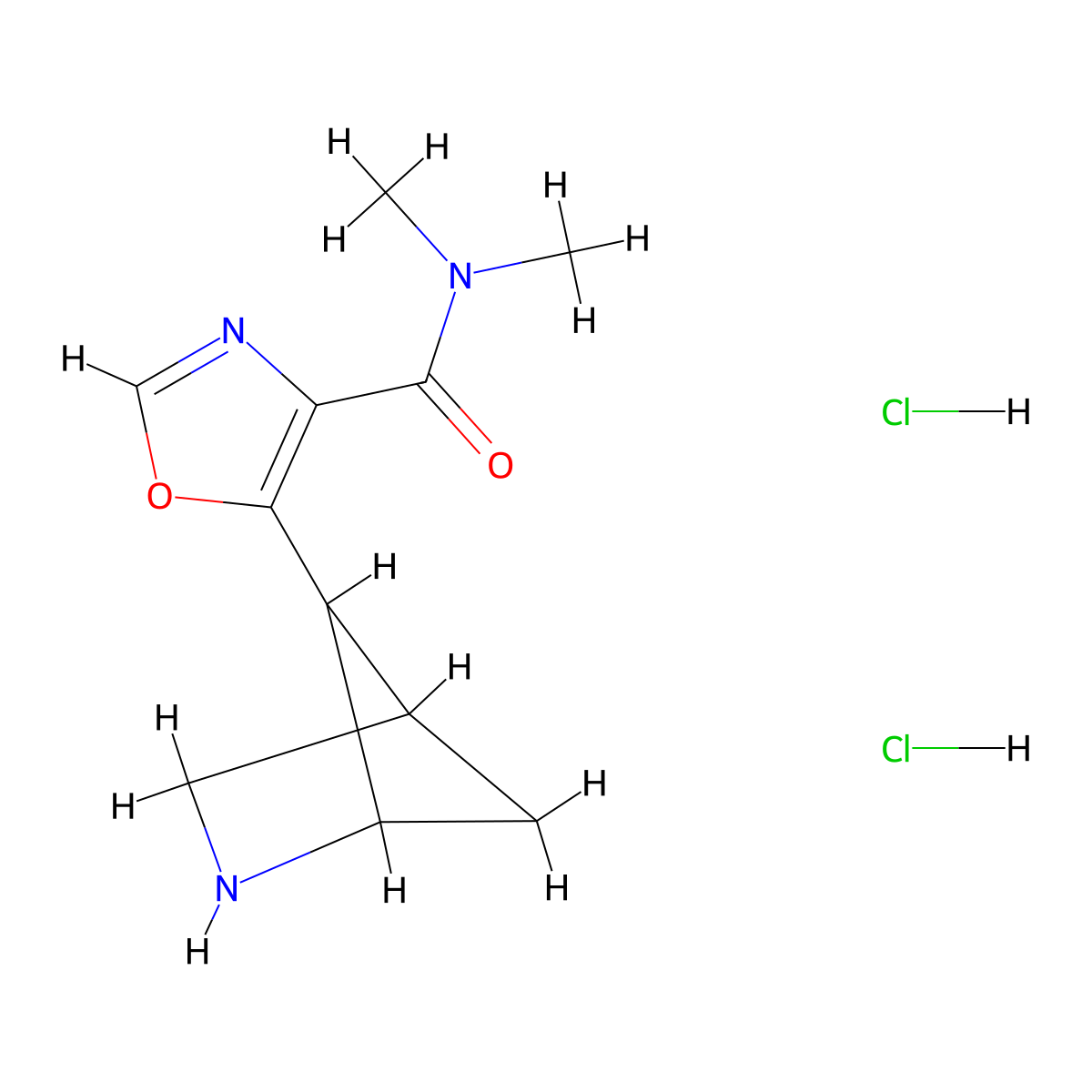 5-{2-azabicyclo[2.1.1]hexan-5-yl}-N,N-dimethyl-1,3-oxazole-4-carboxamidedihydrochloride molecular structure, CAS 2344680-10-8