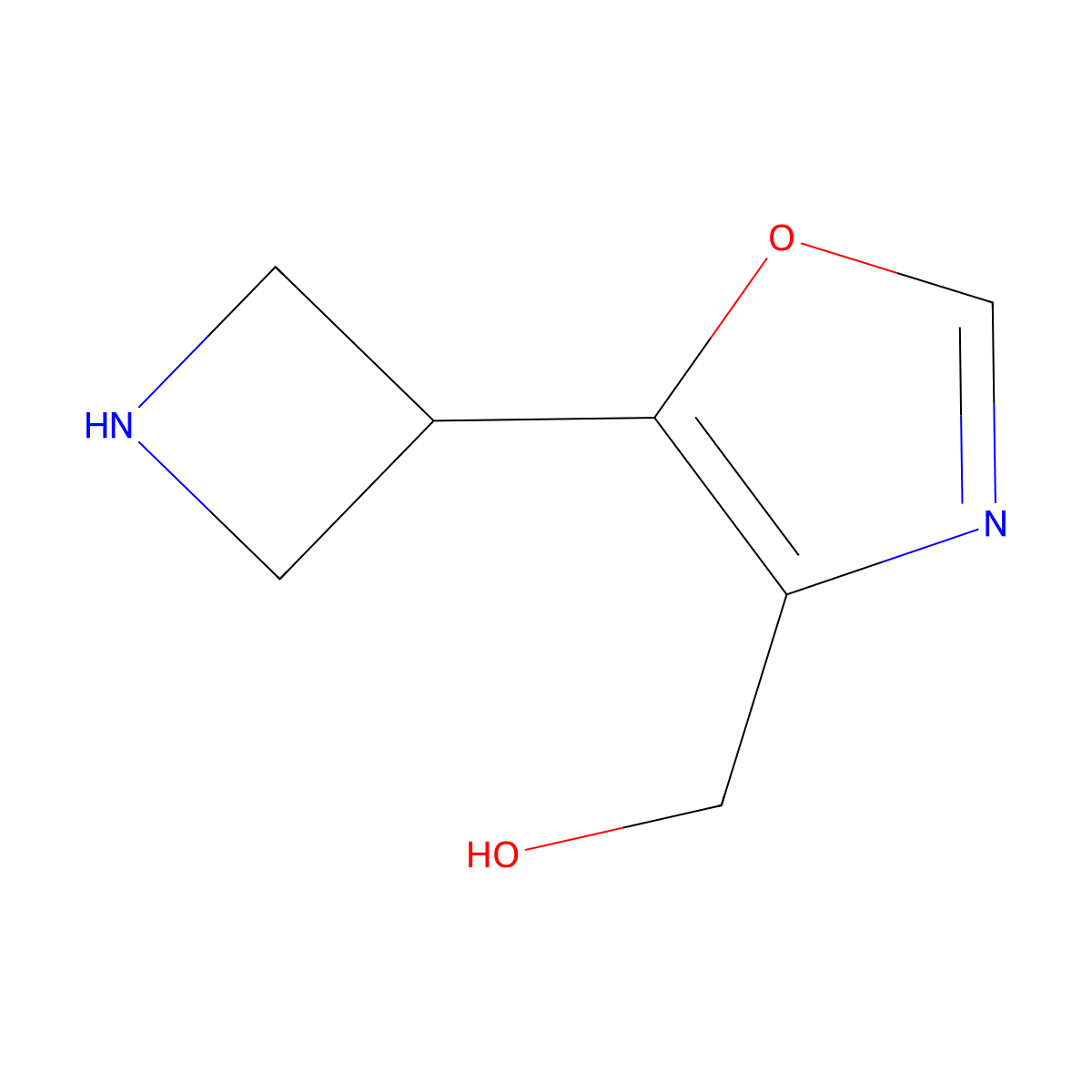 [5-(Azetidin-3-yl)-1,3-oxazol-4-yl]methanol molecular structure, CAS 2344680-42-6