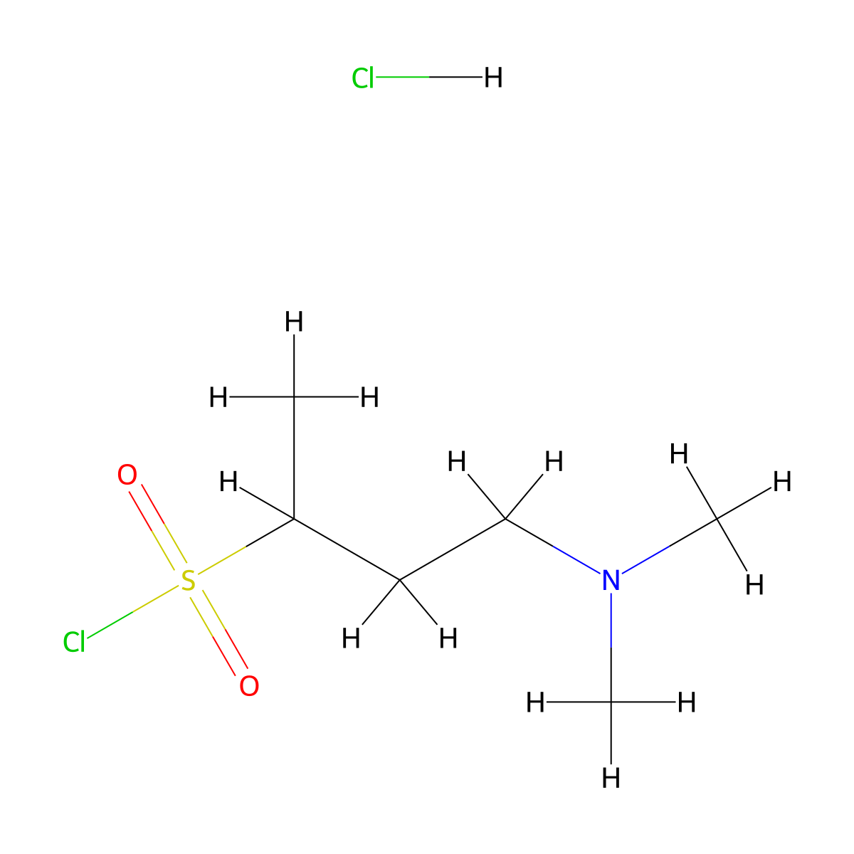 4-(Dimethylamino)butane-2-sulfonylchloridehydrochloride molecular structure, CAS 2344680-57-3