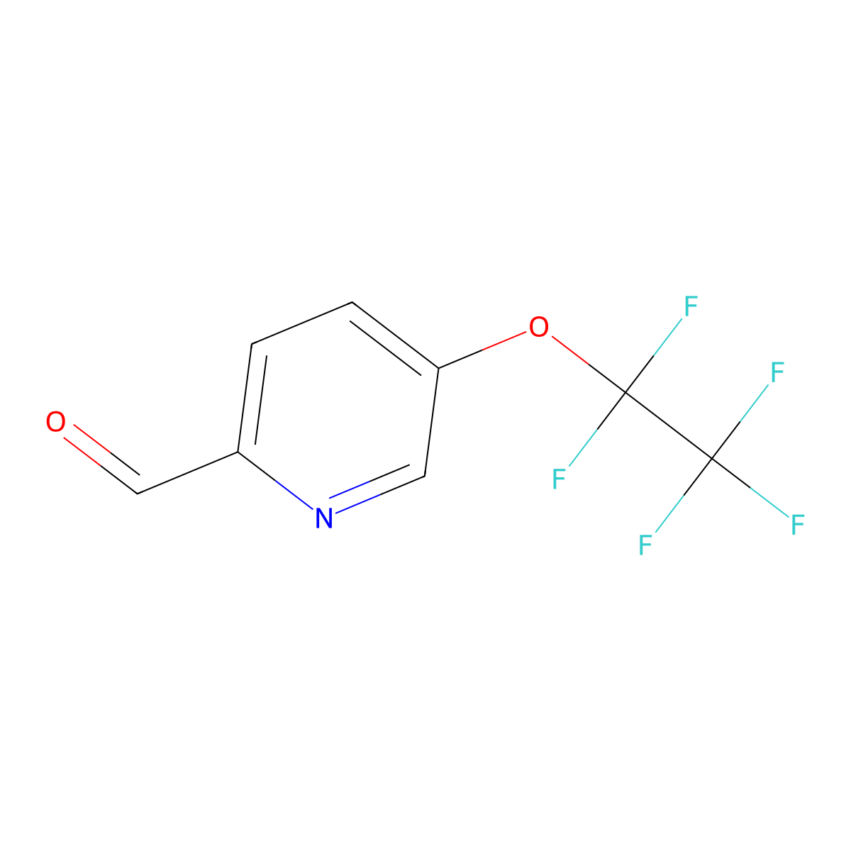 5-(Pentafluoroethoxy)pyridine-2-carbaldehyde molecular structure, CAS 2344680-58-4