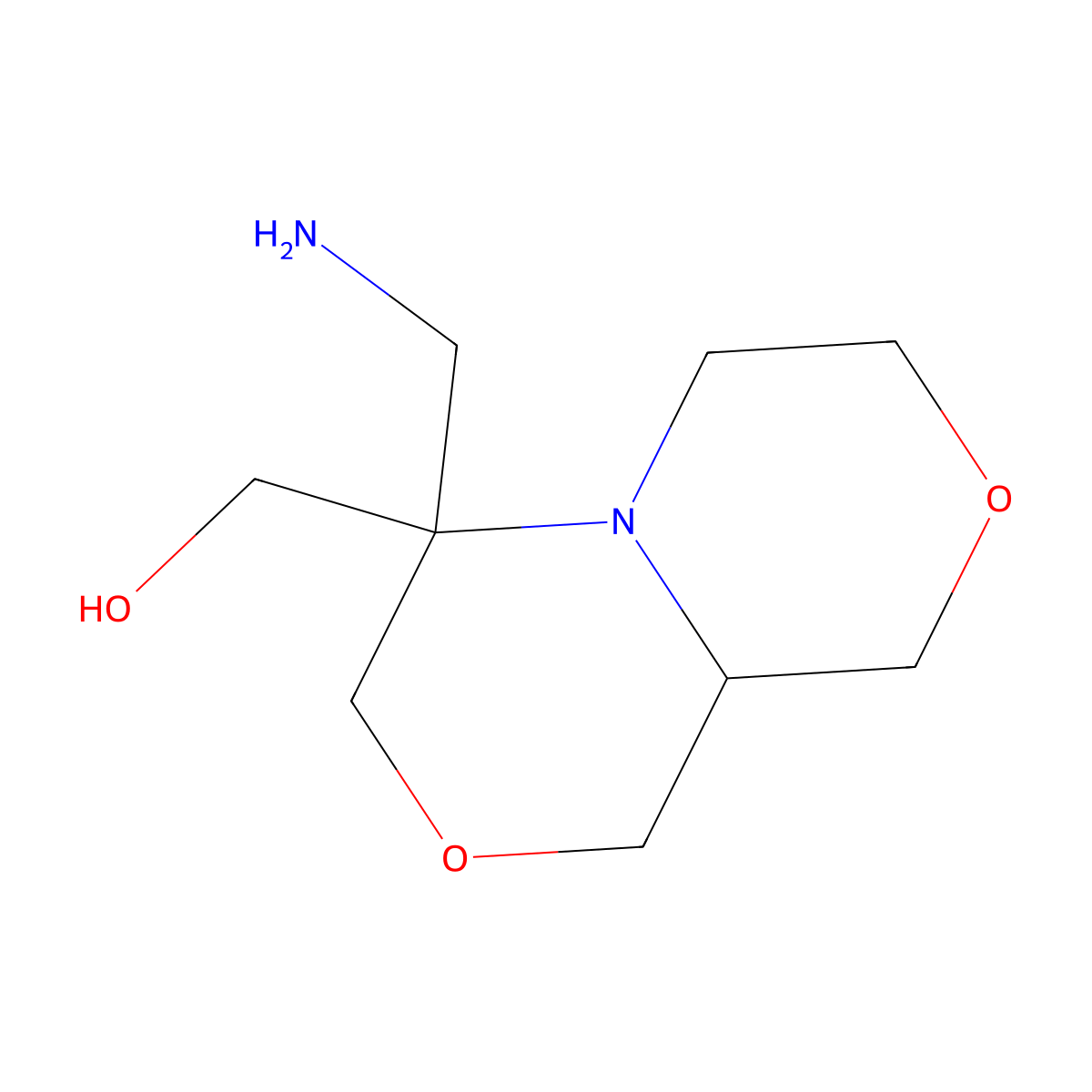 [4-(aminomethyl)-hexahydro-1H-[1,4]oxazino[3,4-c]morpholin-4-yl]methanol molecular structure, CAS 2344681-03-2