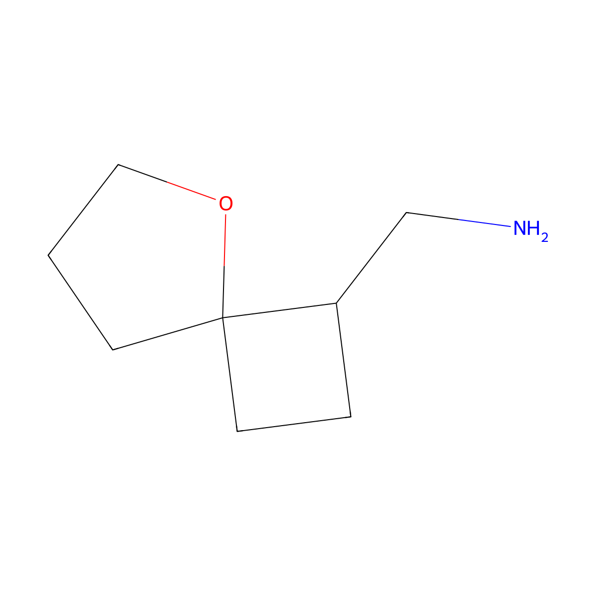 1-{5-Oxaspiro[3.4]octan-1-yl}methanamine molecular structure, CAS 2344681-19-0