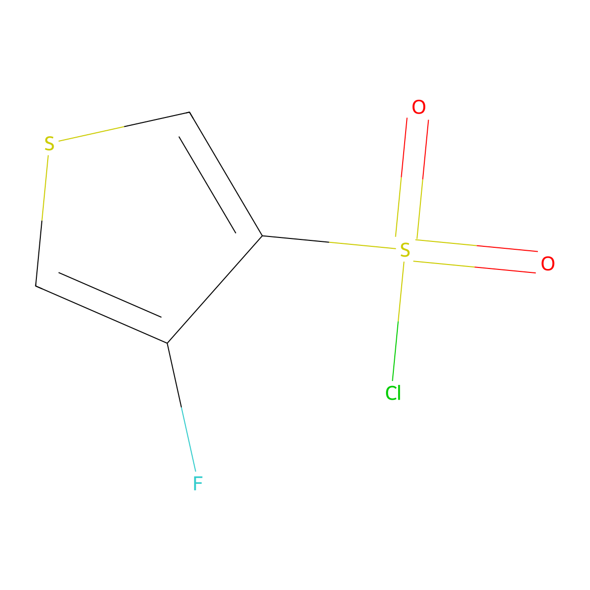 4-Fluorothiophene-3-sulfonyl chloride molecular structure, CAS 2344681-24-7