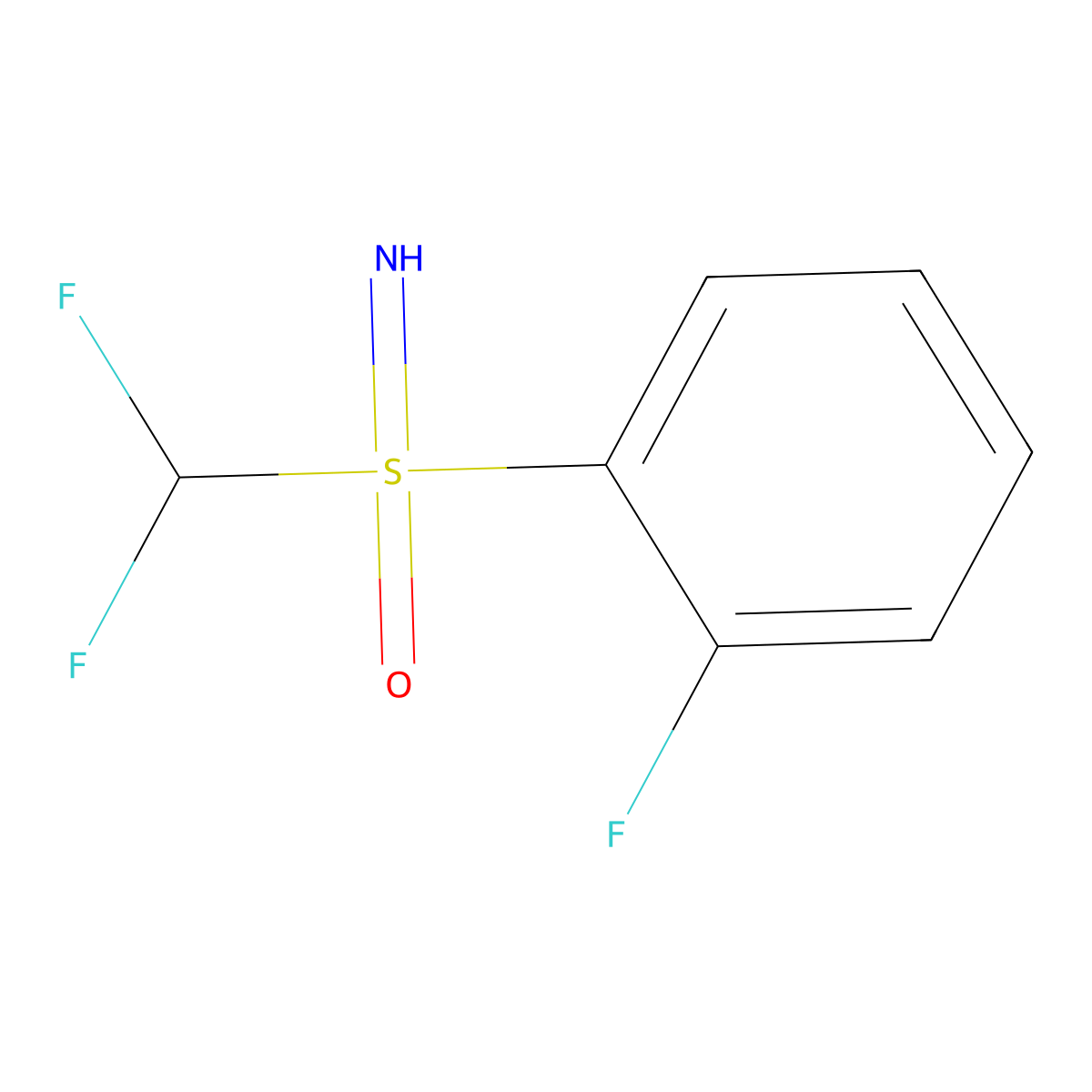 (Difluoromethyl)(2-fluorophenyl)imino-lambda6-sulfanone molecular structure, CAS 2344681-43-0