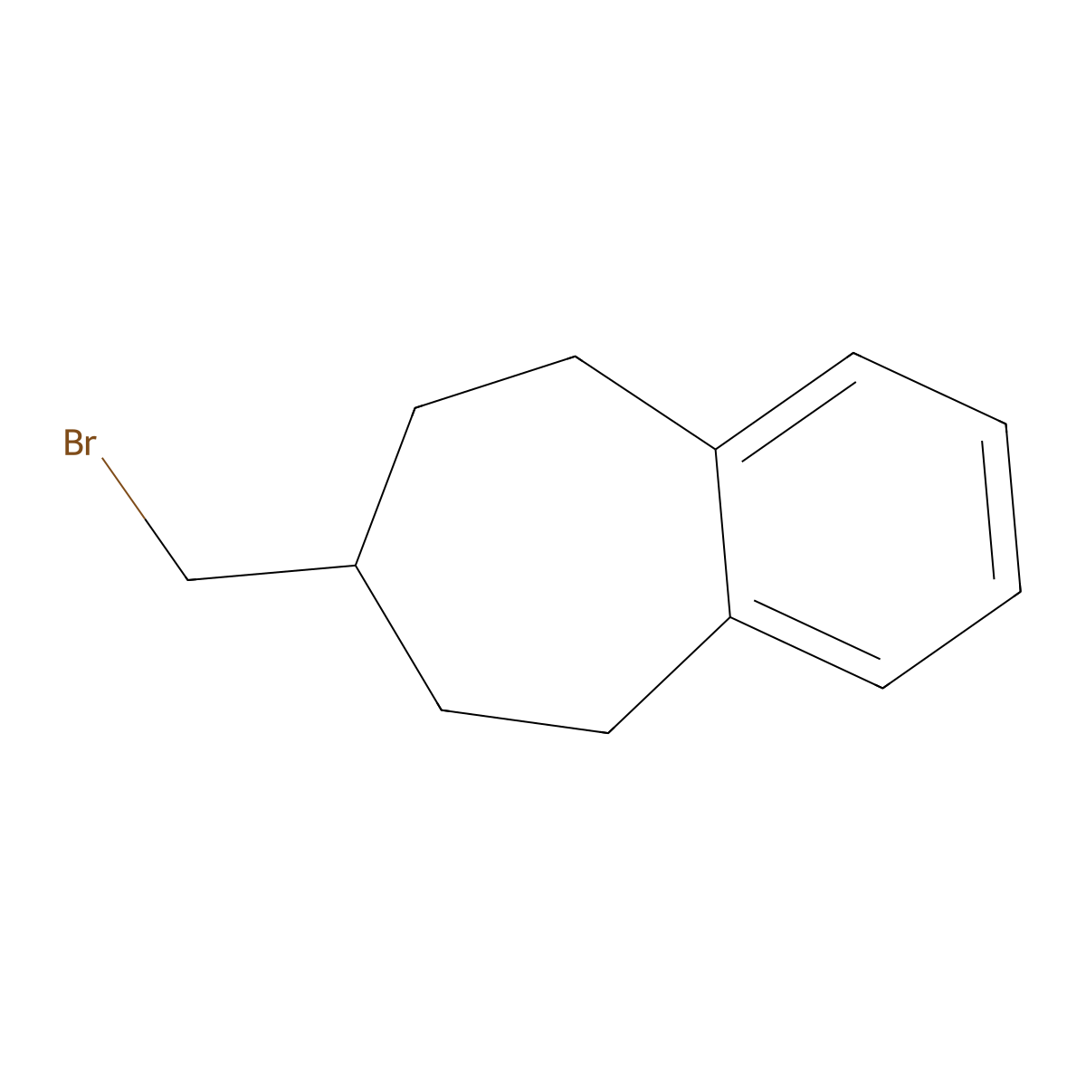 7-(Bromomethyl)-6,7,8,9-tetrahydro-5H-benzo[7]annulene molecular structure, CAS 2344681-53-2