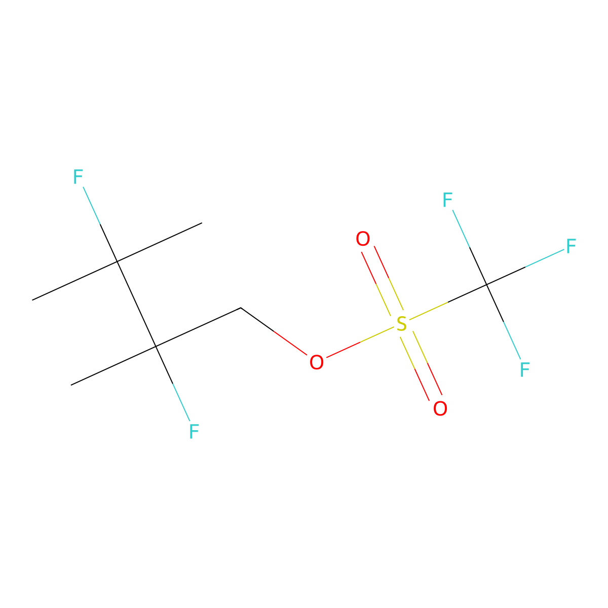 2,3-Difluoro-2,3-dimethylbutyl trifluoromethanesulfonate molecular structure, CAS 2344681-60-1